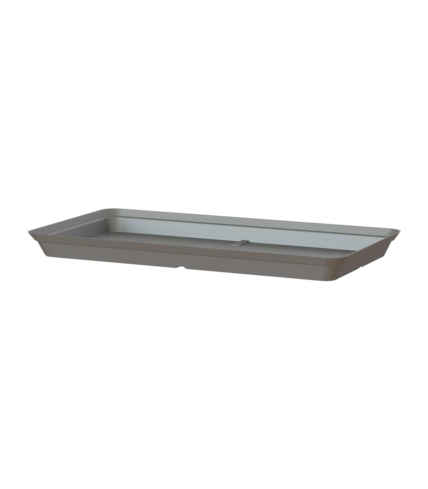 Plato de jardinera capri 80 cm de polipropileno gris 34x71 cm