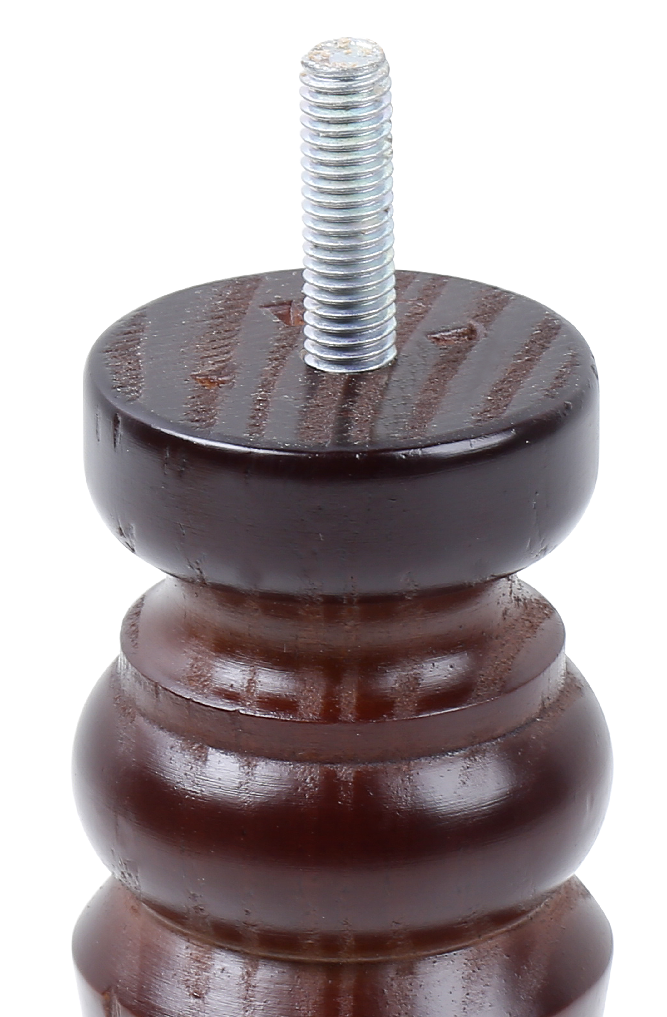 Pata para mueble o sofá de madera tinte oscuro altura 15 cm - 3