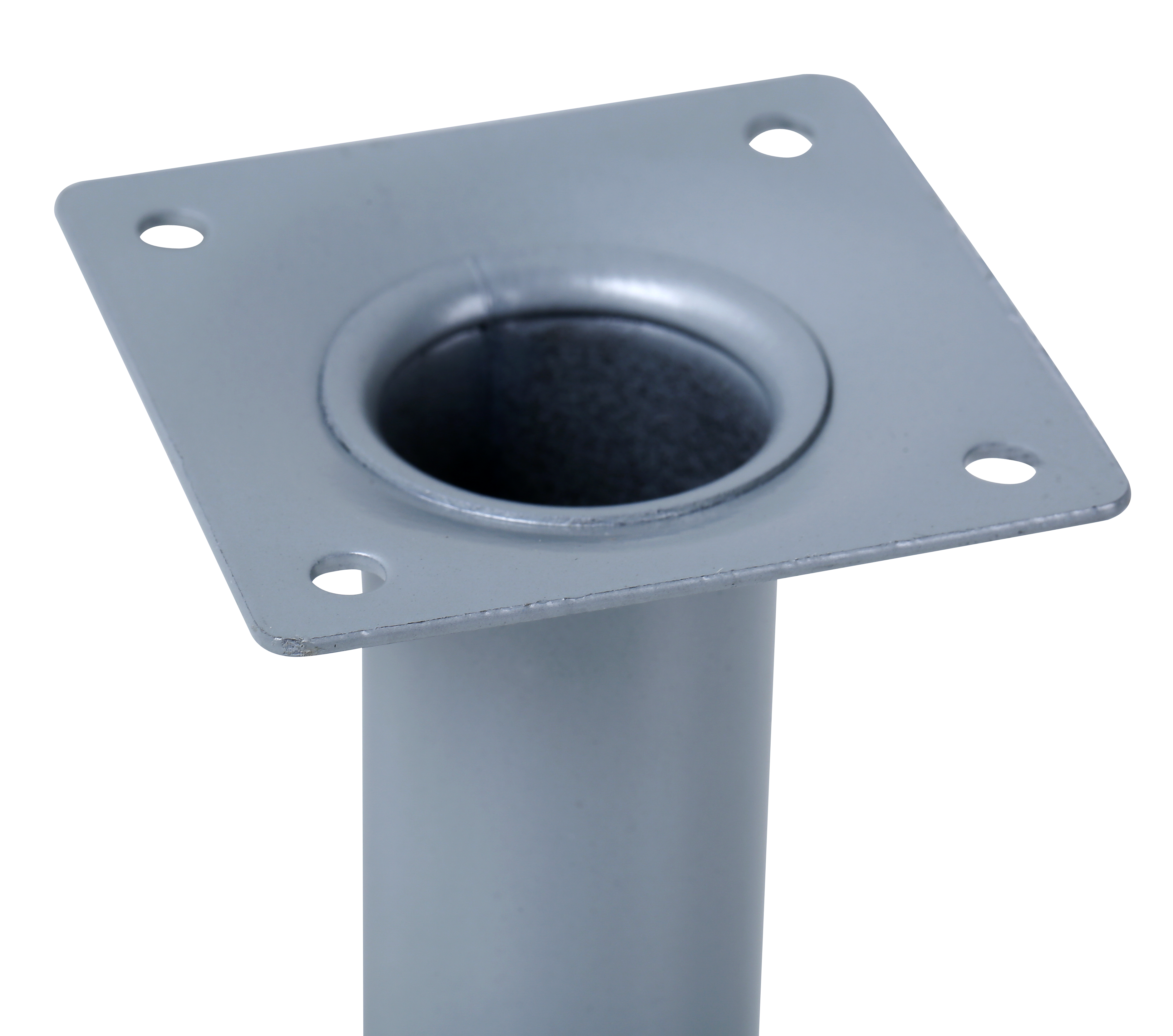4 Pata para mueble de acero color gris altura 10 cm - 4
