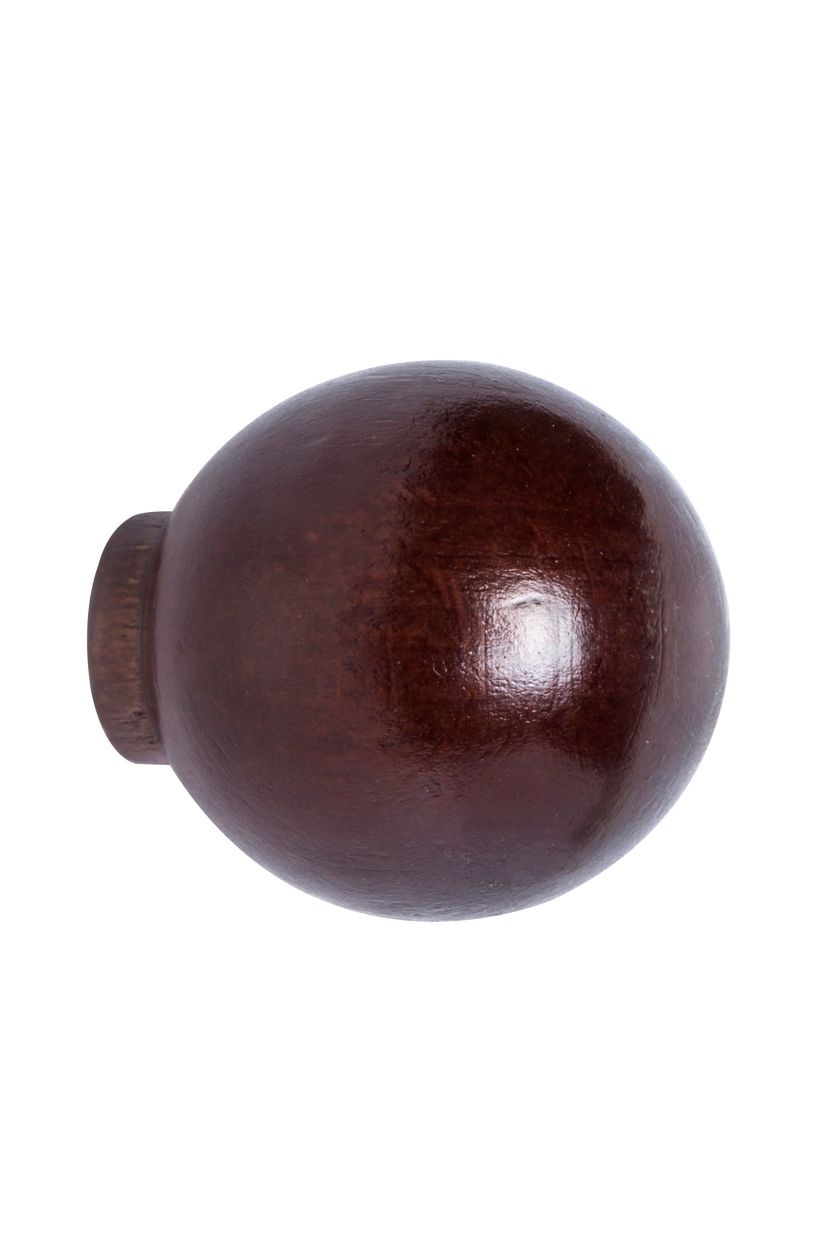 Pomo de mueble de madera barnizado de 30x33x30 mm
