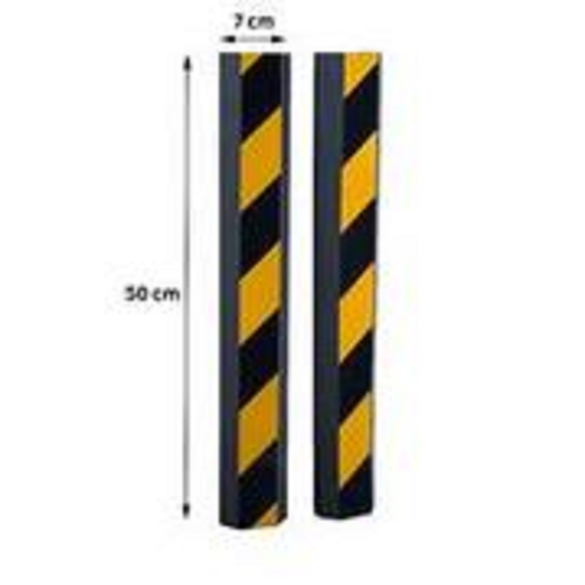 Conjunto 2 protetores STANDERS CHOQUE GARAGEM AMRELO/PRETO 50X7CM - 5