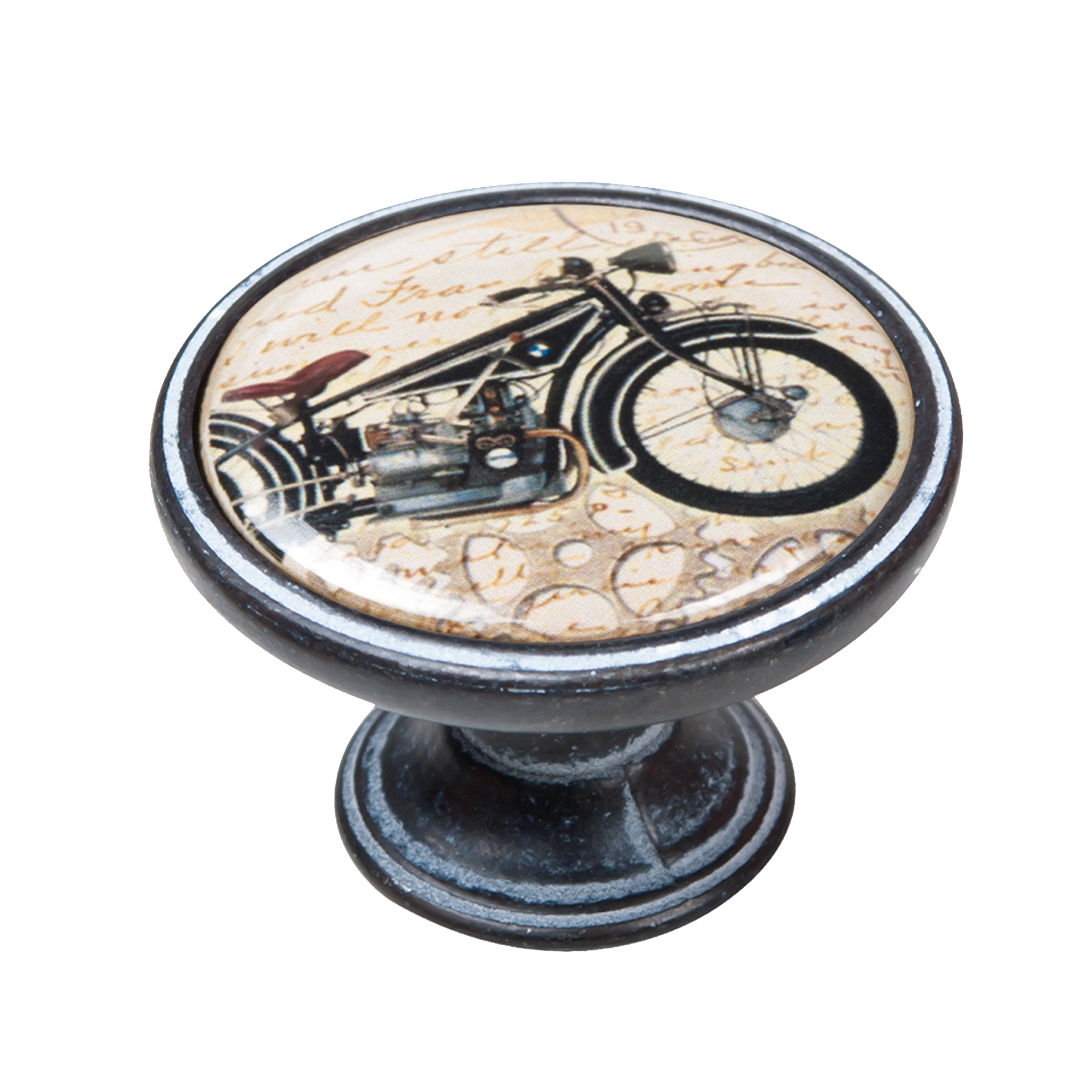 1 pomo de mueble nesu negro, multicolor, d. 37