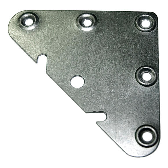 2 soportes para atornillar de 6,5x0,2x6,5 cm