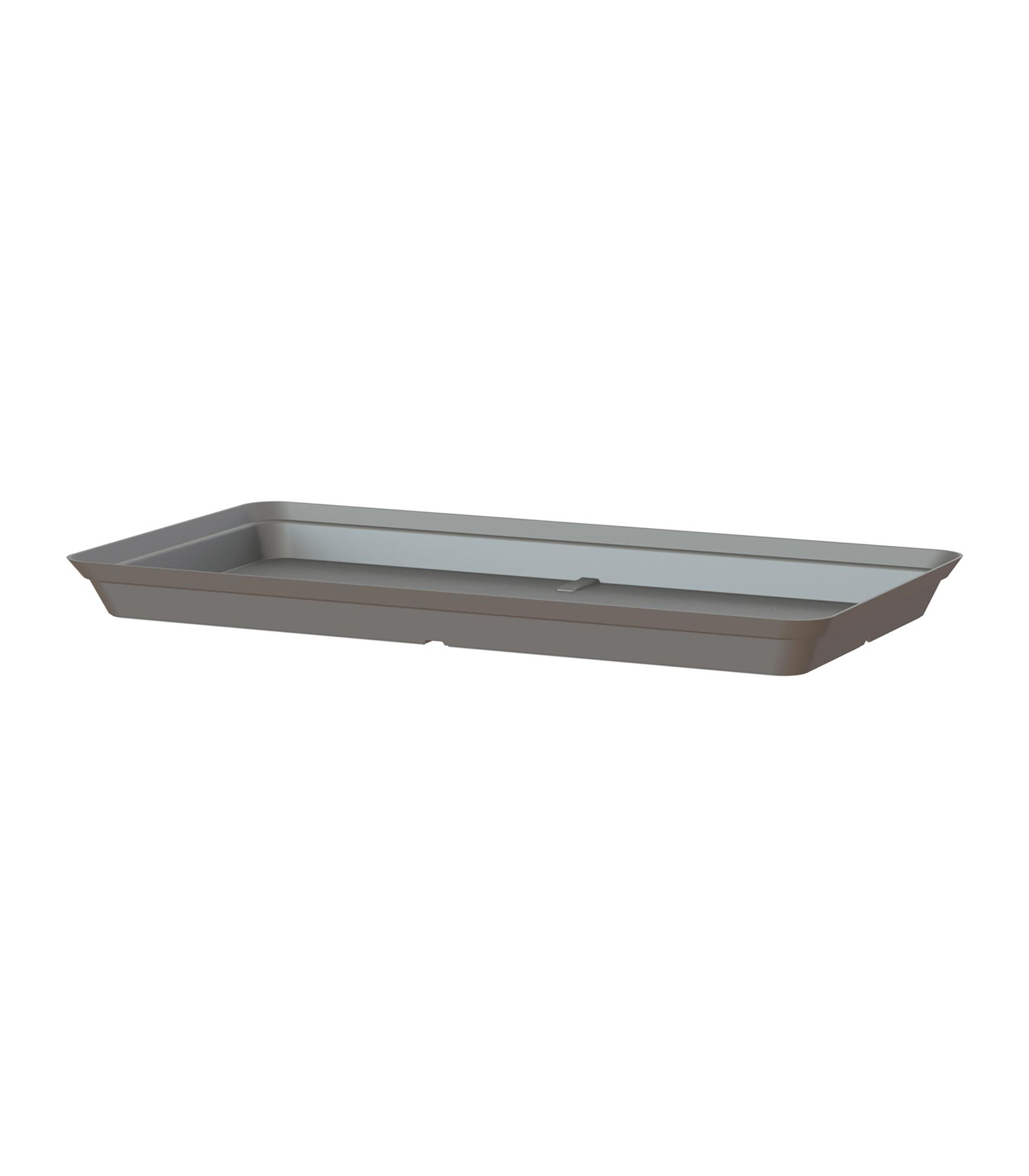 Plato de jardinera capri 60 cm de polipropileno gris 53x29 cm