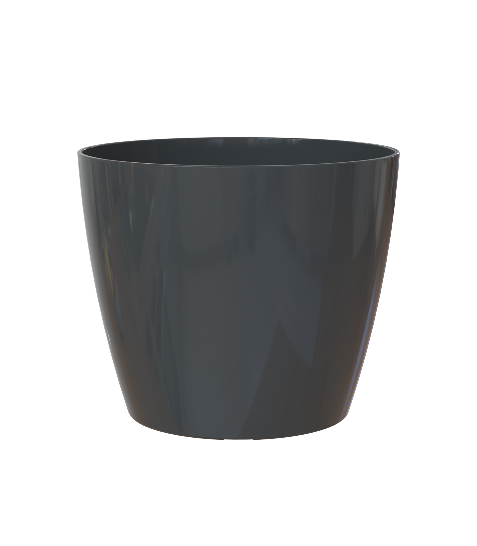 Vaso Sanremo ARTEVASI in polipropilene antracite lucido H 23 x ø 25 cm - 8