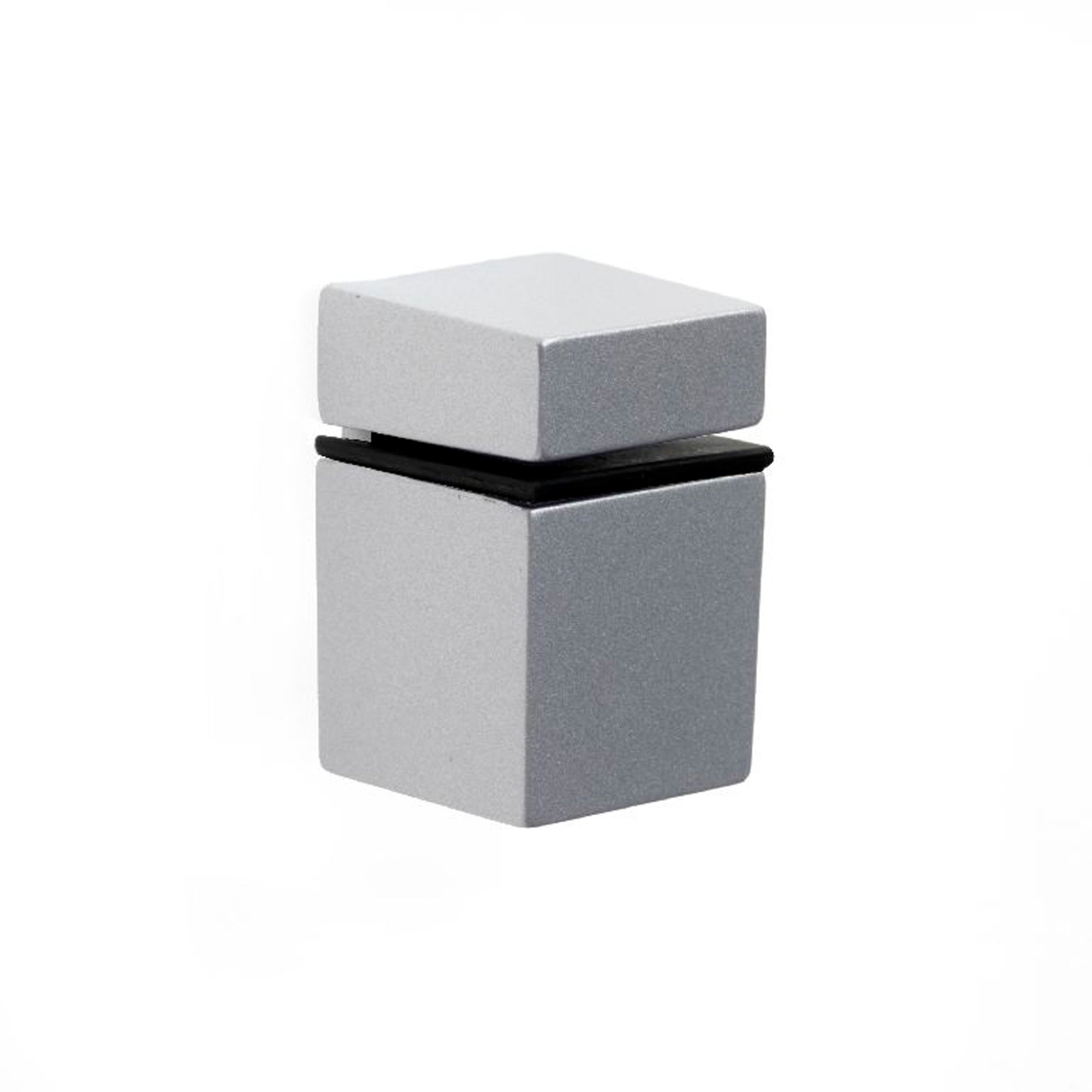 1 porta estante cromado mate de 30x46mm fabricado en zamak