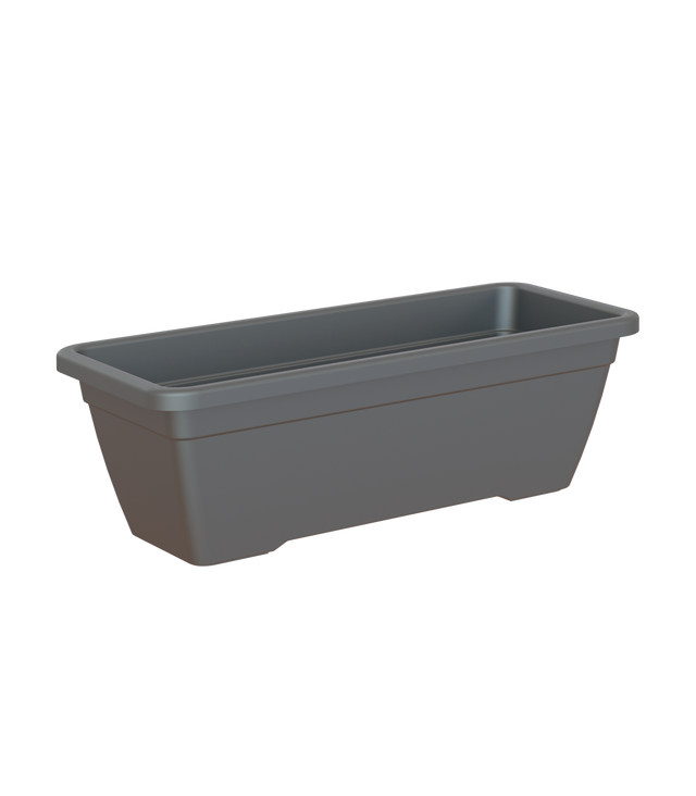 Floreira de resina VENEZA 60X17CM ANTRACITE