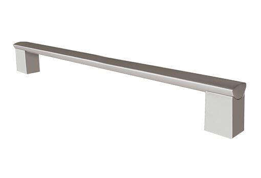 Tirador mueble rei gris / plata distancia entre eje 192 mm