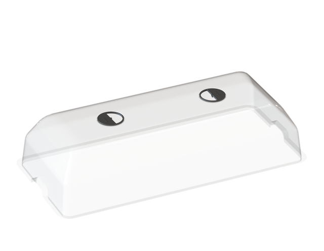 Tampa para horta Veneza 100x23 cm branco