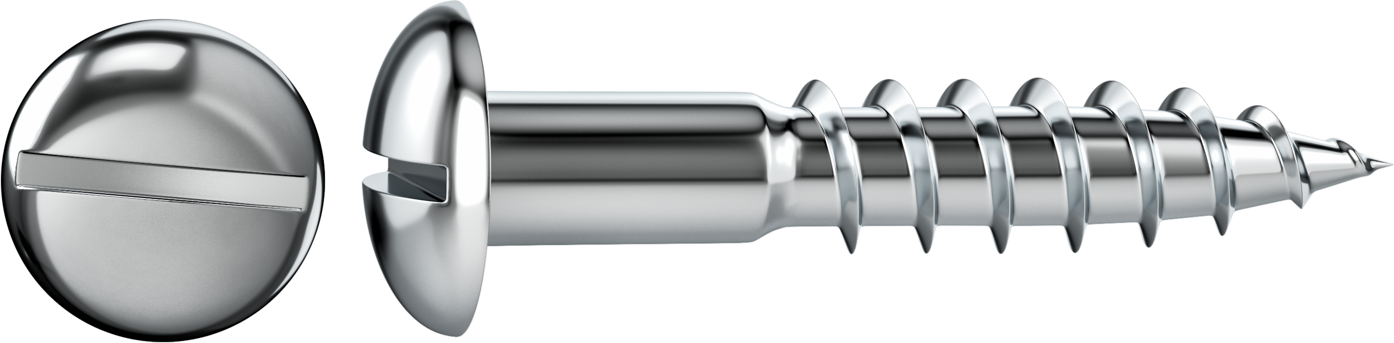 25 Tornillo para madera STANDERS ranura con cabeza redonda, ø 4 x L. 30 mm - 2