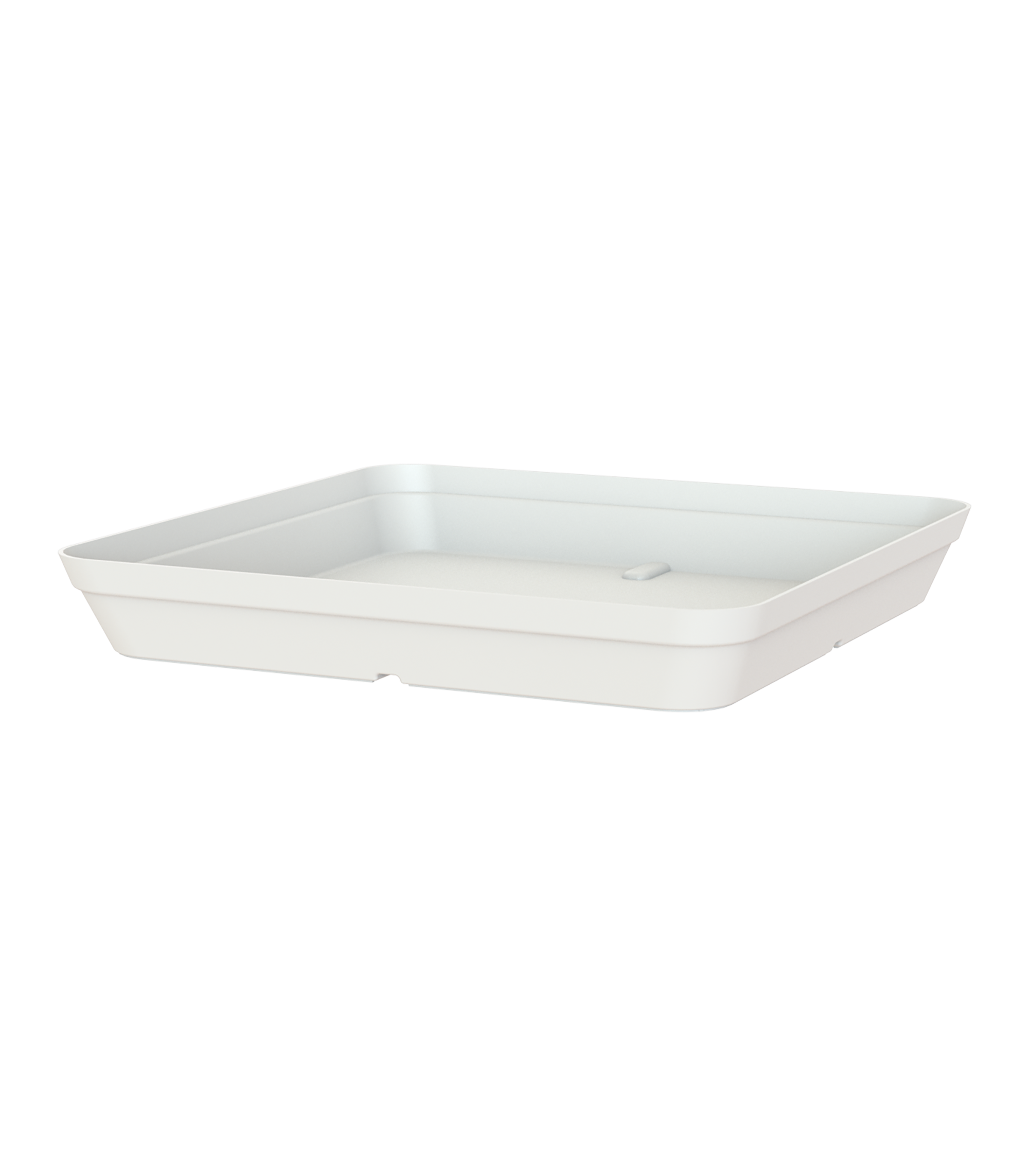 Plato de maceta capri de polipropileno blanco 28x28 cm