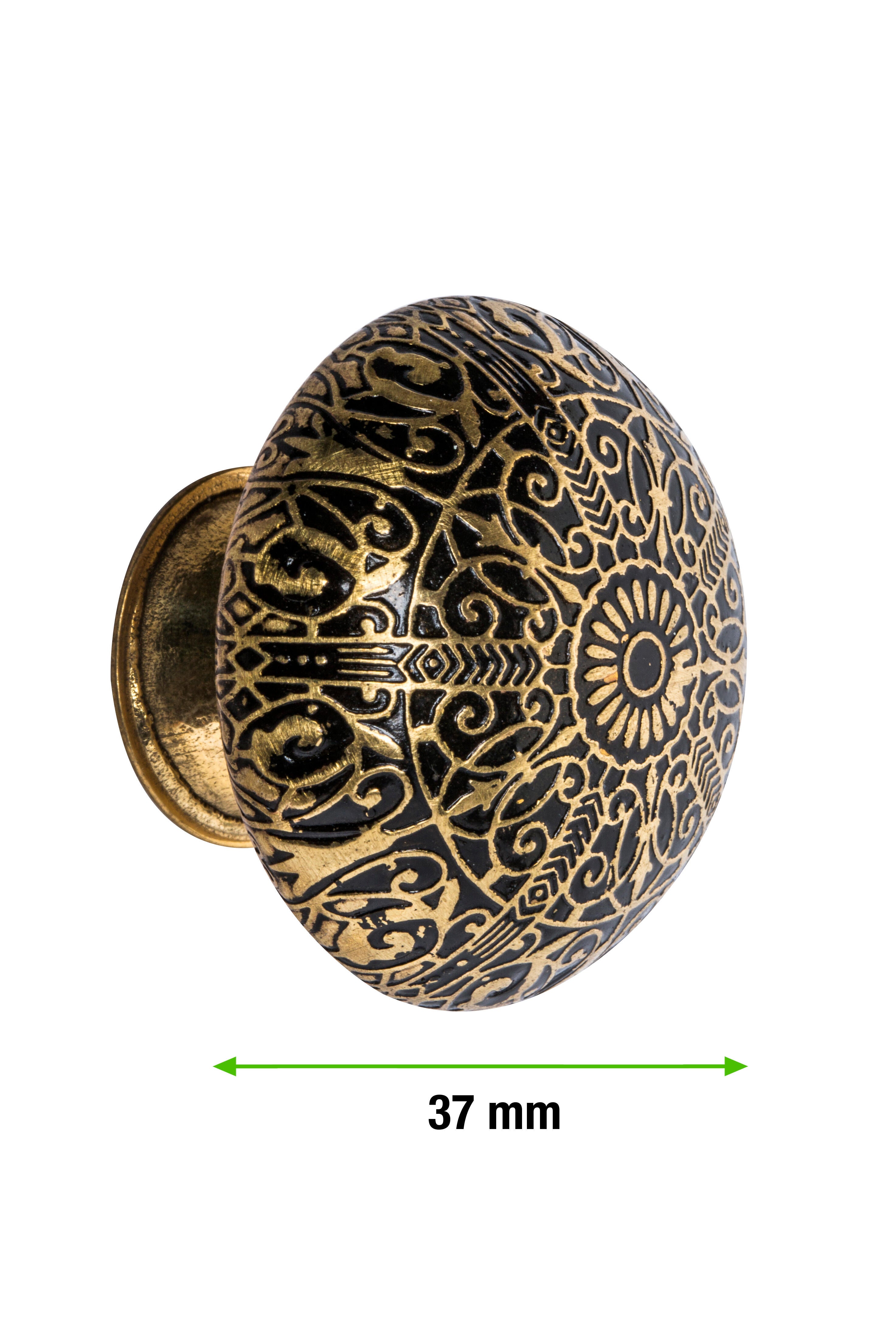 1 Pomo de mueble NESU 1065A amarillo / dorado, d. 25 - 4