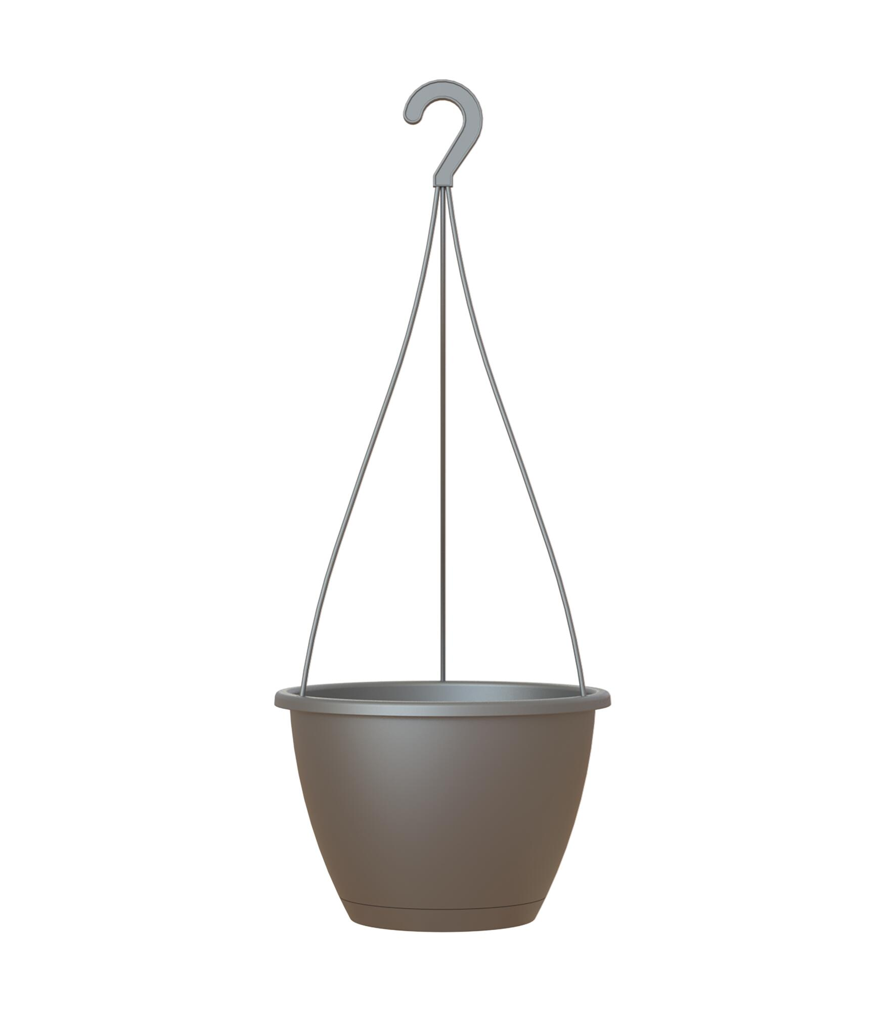 Maceta colgar algarve antracita 31x31x20,5cm