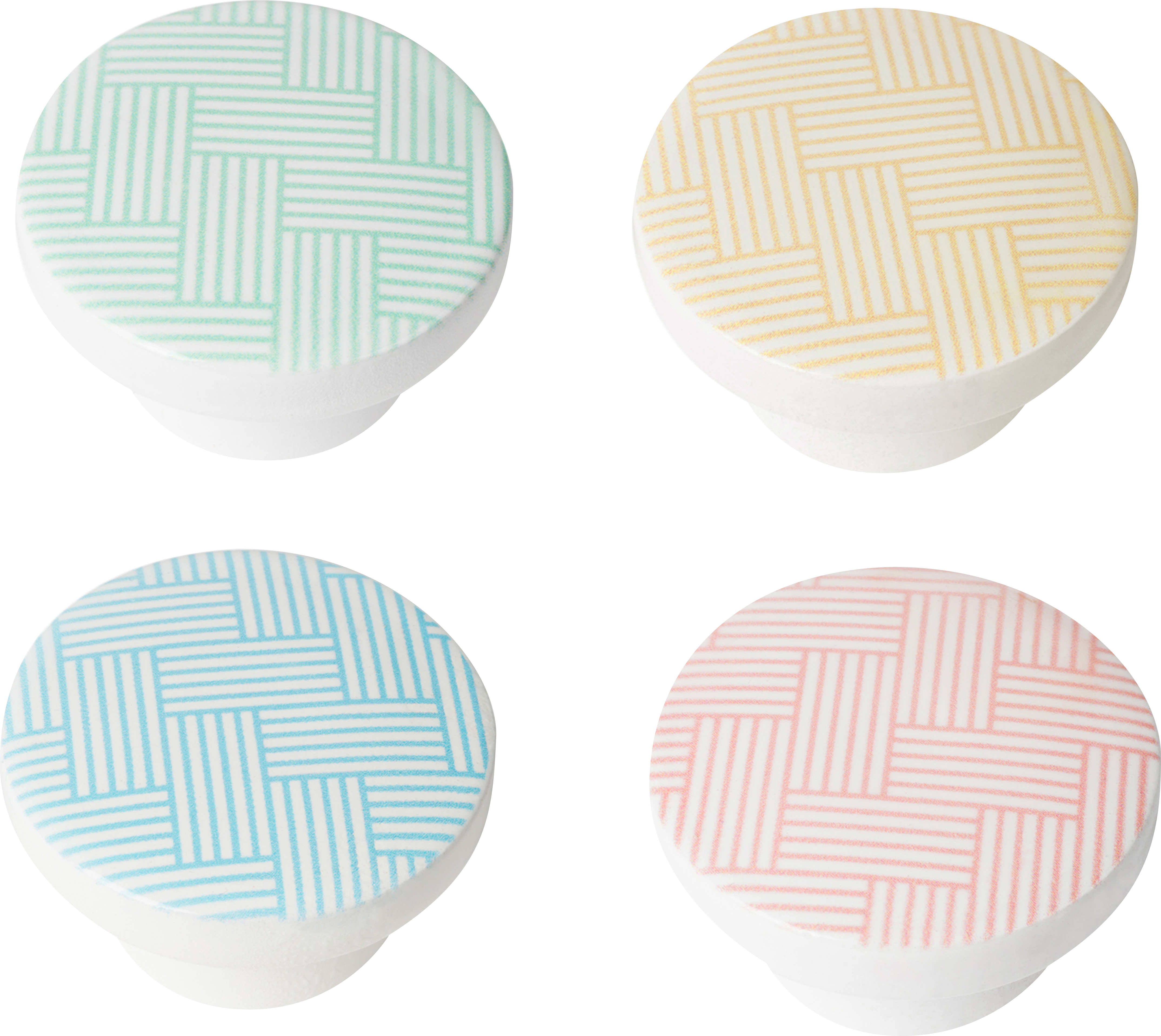 4 pomo de mueble rei 34n-m2 multicolor, d. 45