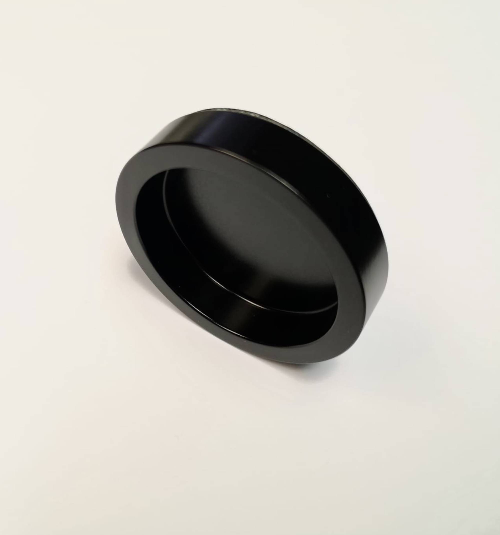 Tirador para cristal adhesivo aluminio negro