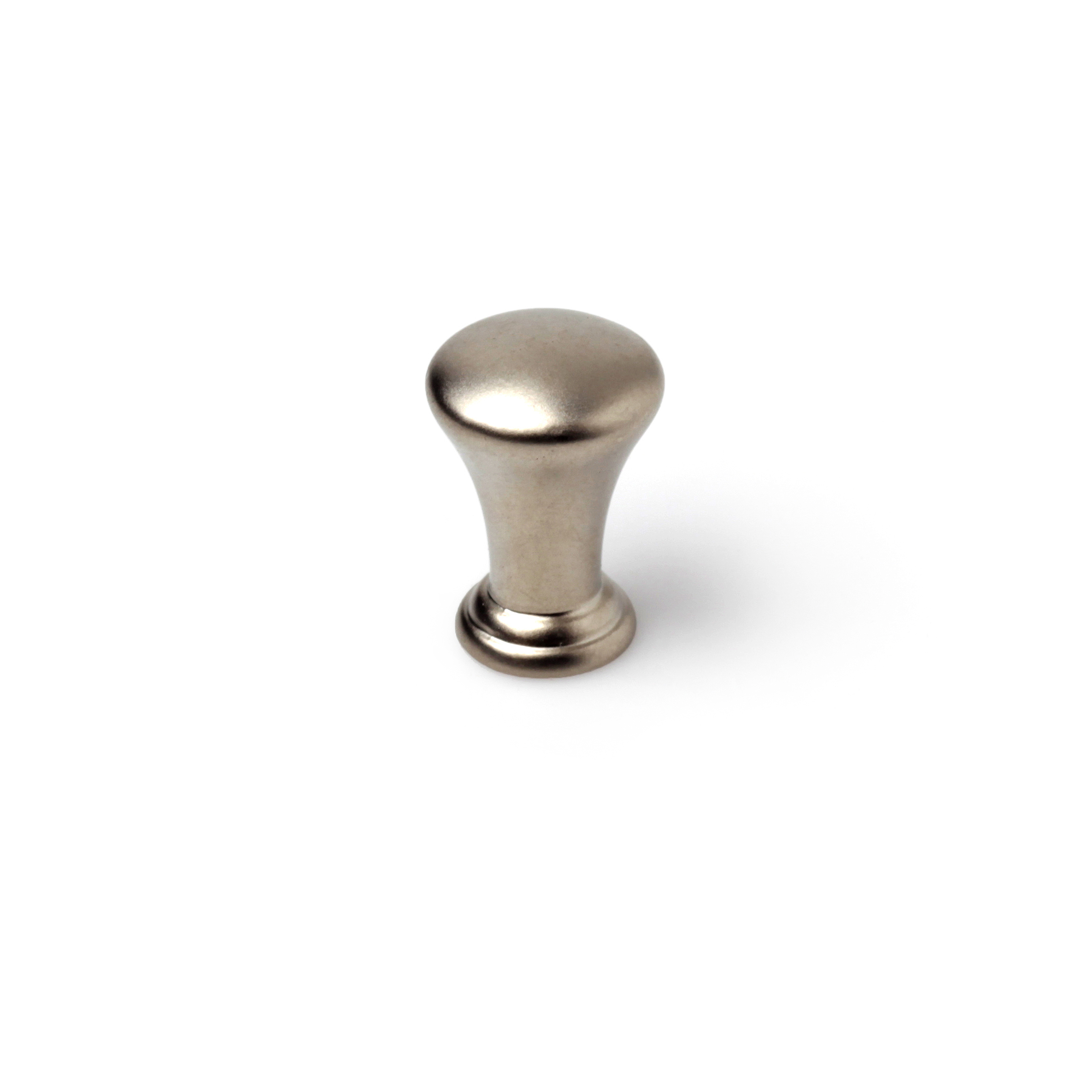1 pomo de mueble gris / plata, d. 15