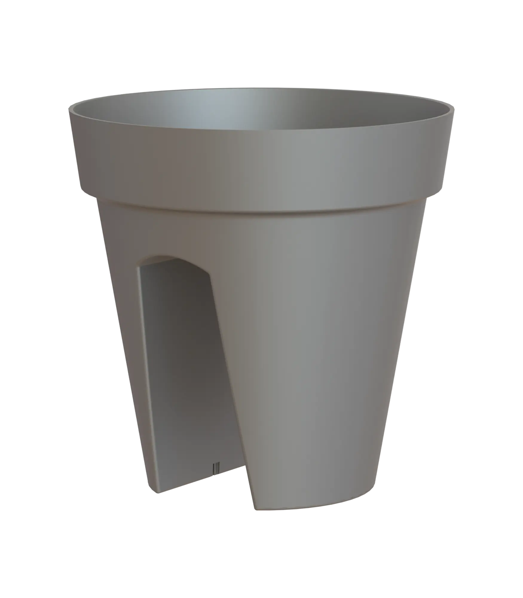 Maceta de polipropileno capri gris ø 30 cm