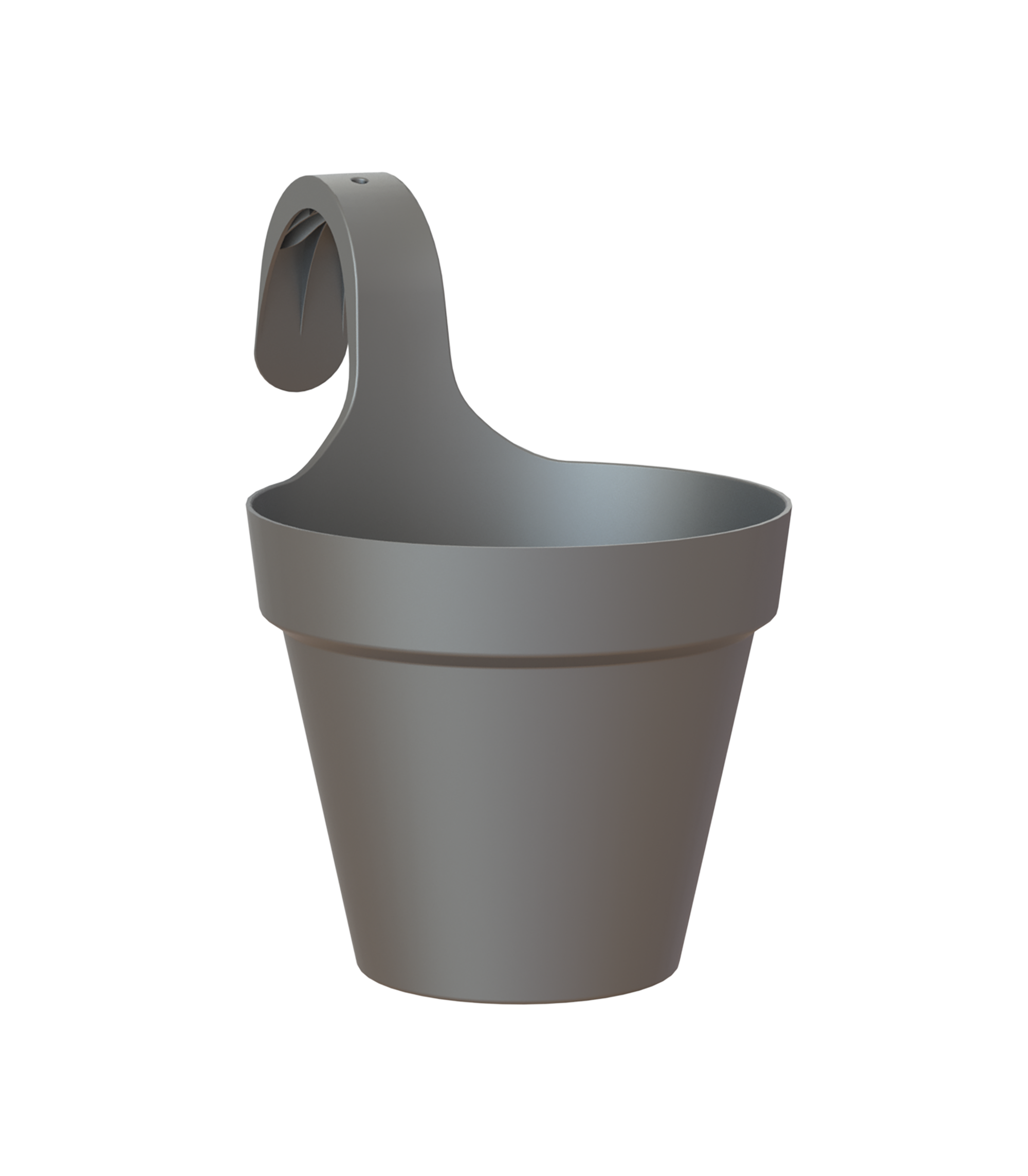 Maceta de polipropileno capri gris 20x31 cm