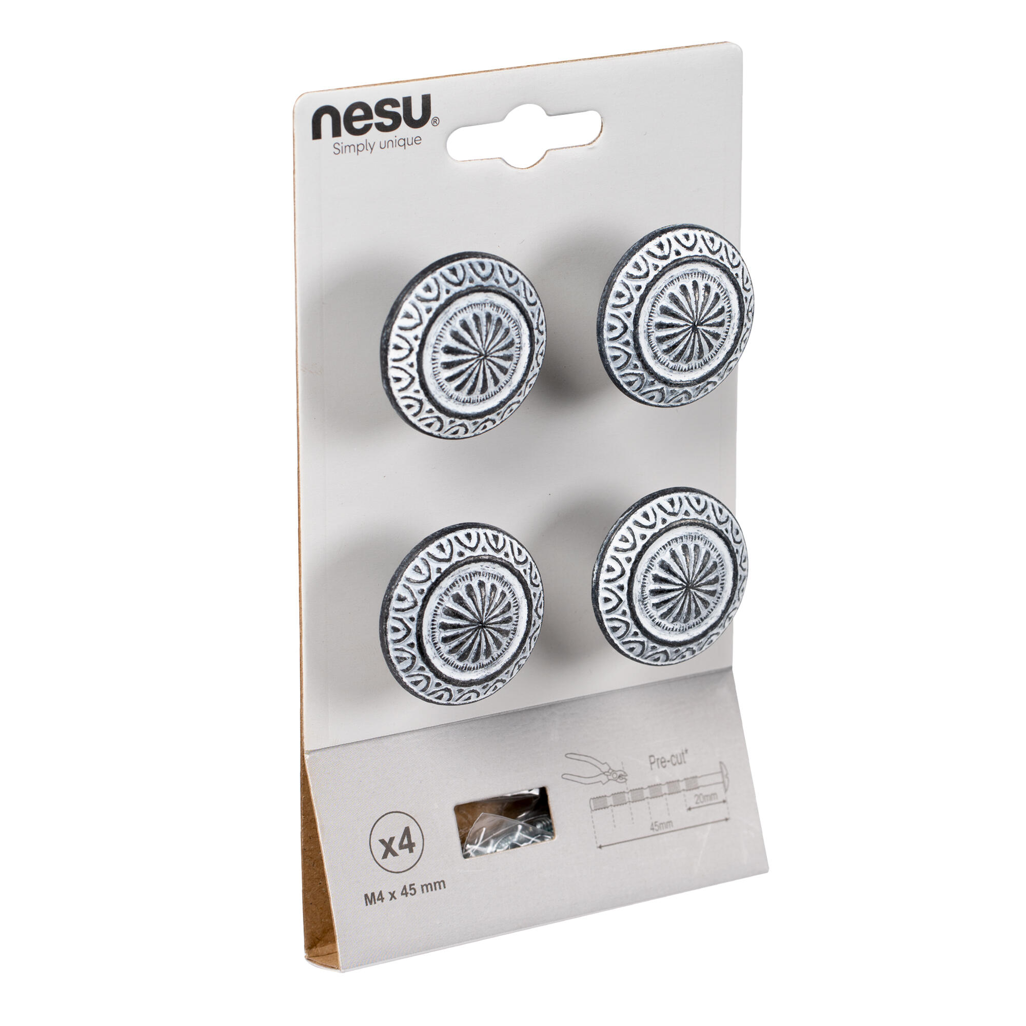 4 Puxadores para móvel óxido preto 34 mm Nesu - 2