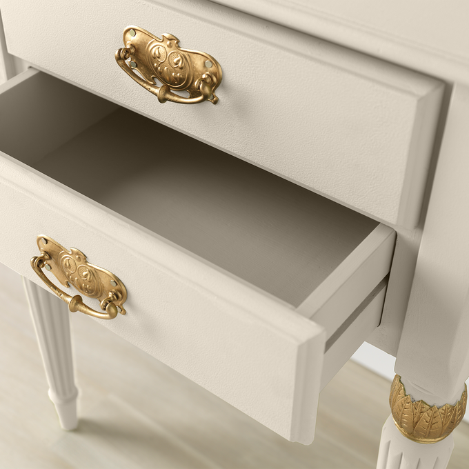 Detalle de mueble pintado. 