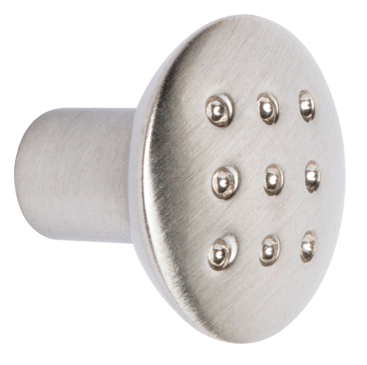 1 pomo de mueble rei gris / plata, d. 30