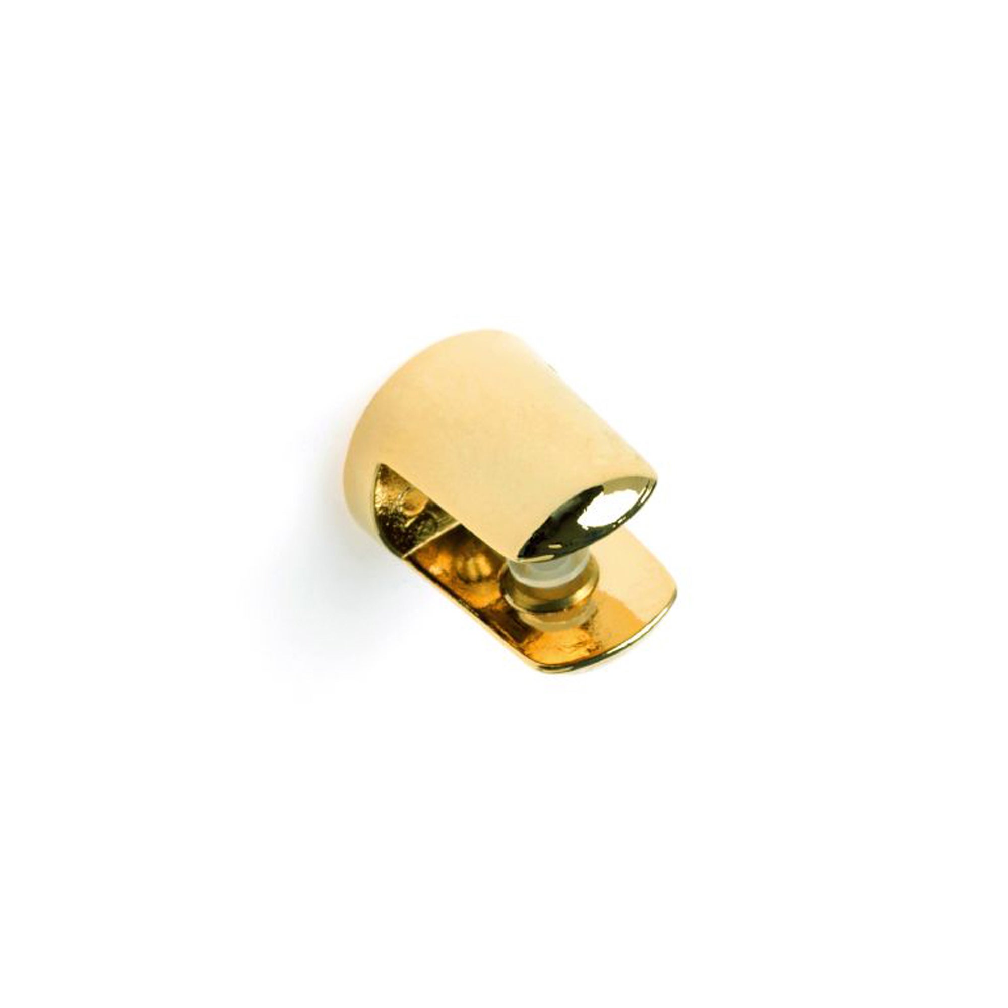 1 porta estante oro de 20x20mm fabricado en zamak