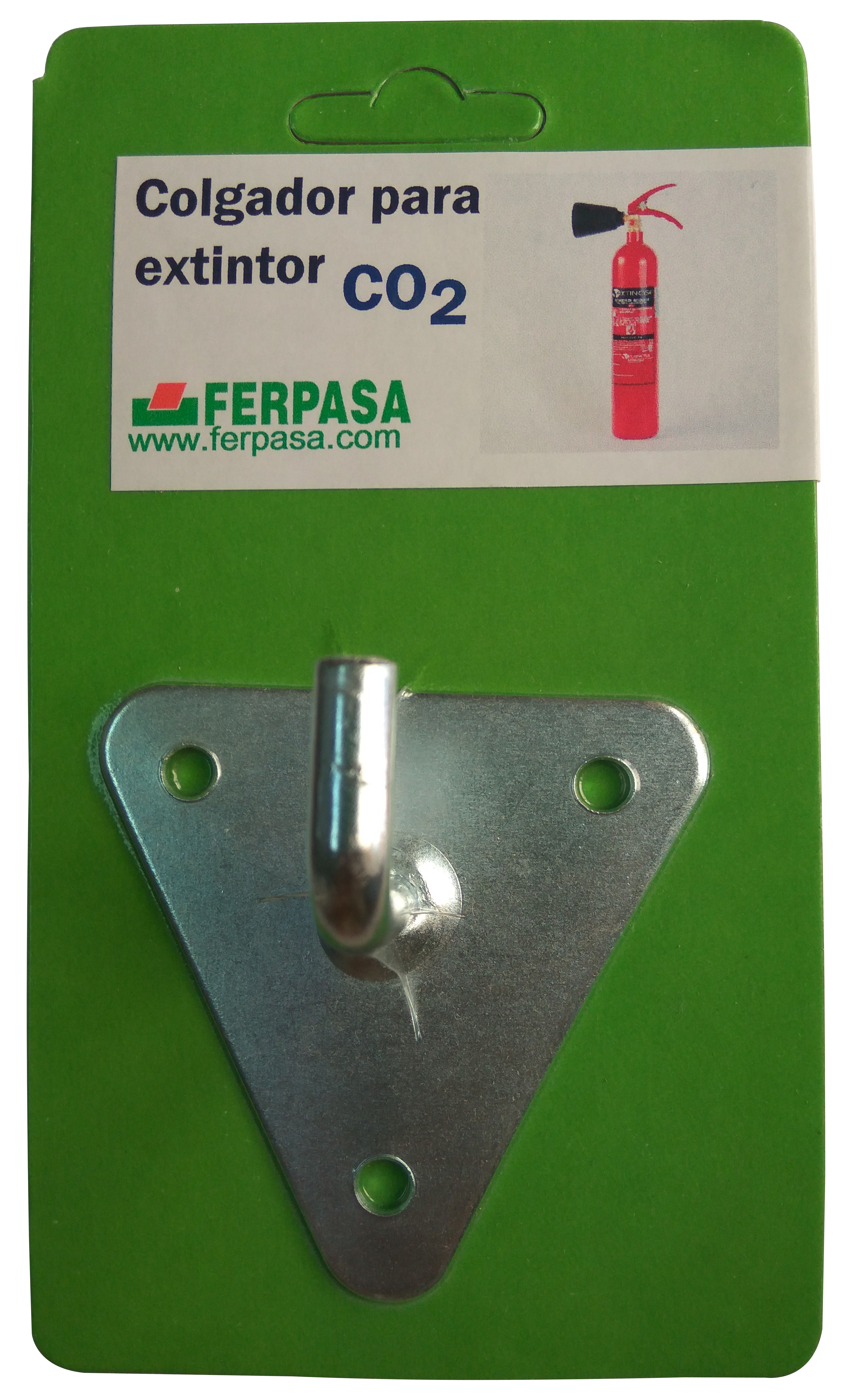Colgador de extintor atornillar de acero de 7.4x5.5x5.5 cm - 2