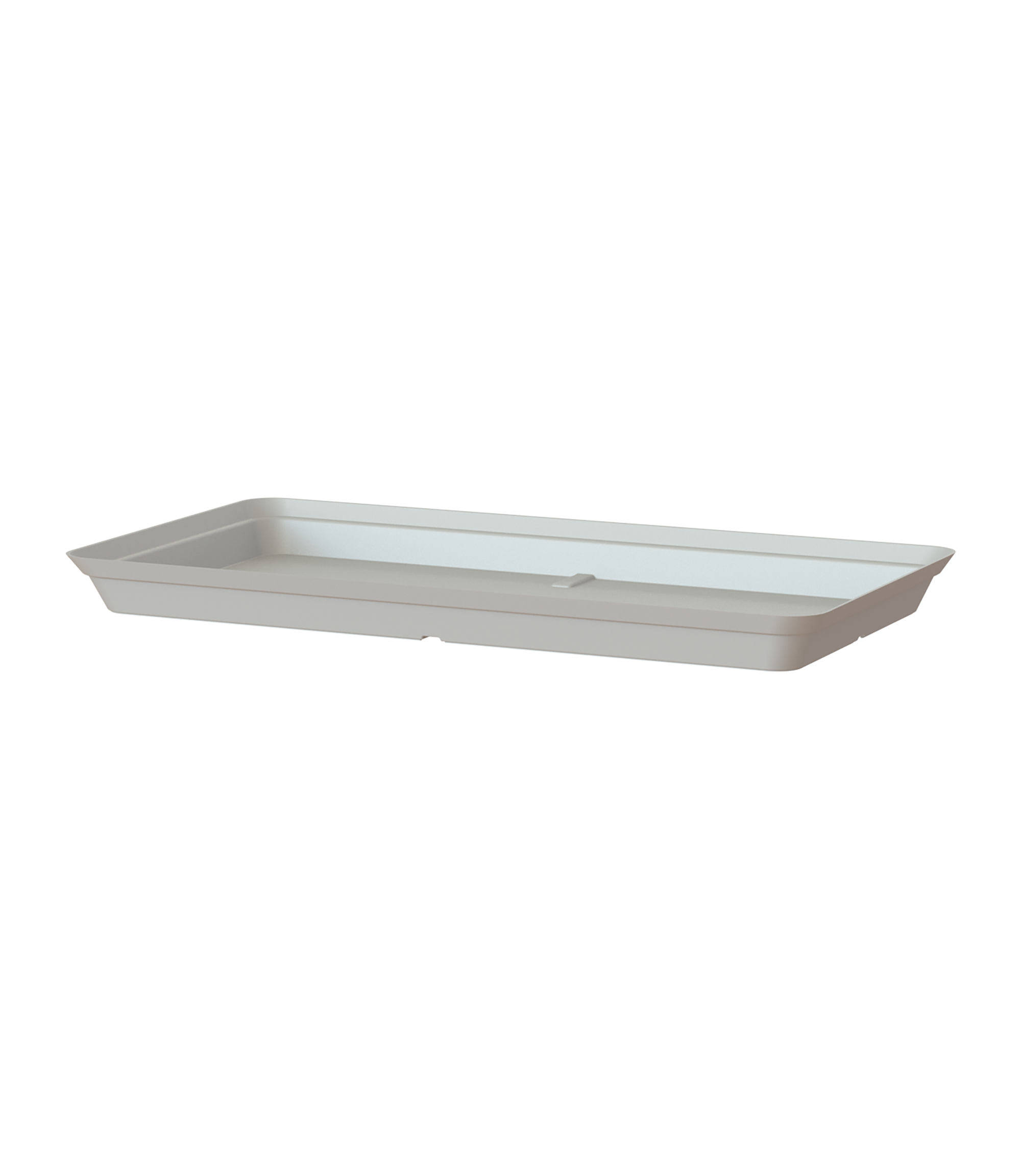 Plato para jardinera capri 100 cm de polipropileno gris 88x38 cm