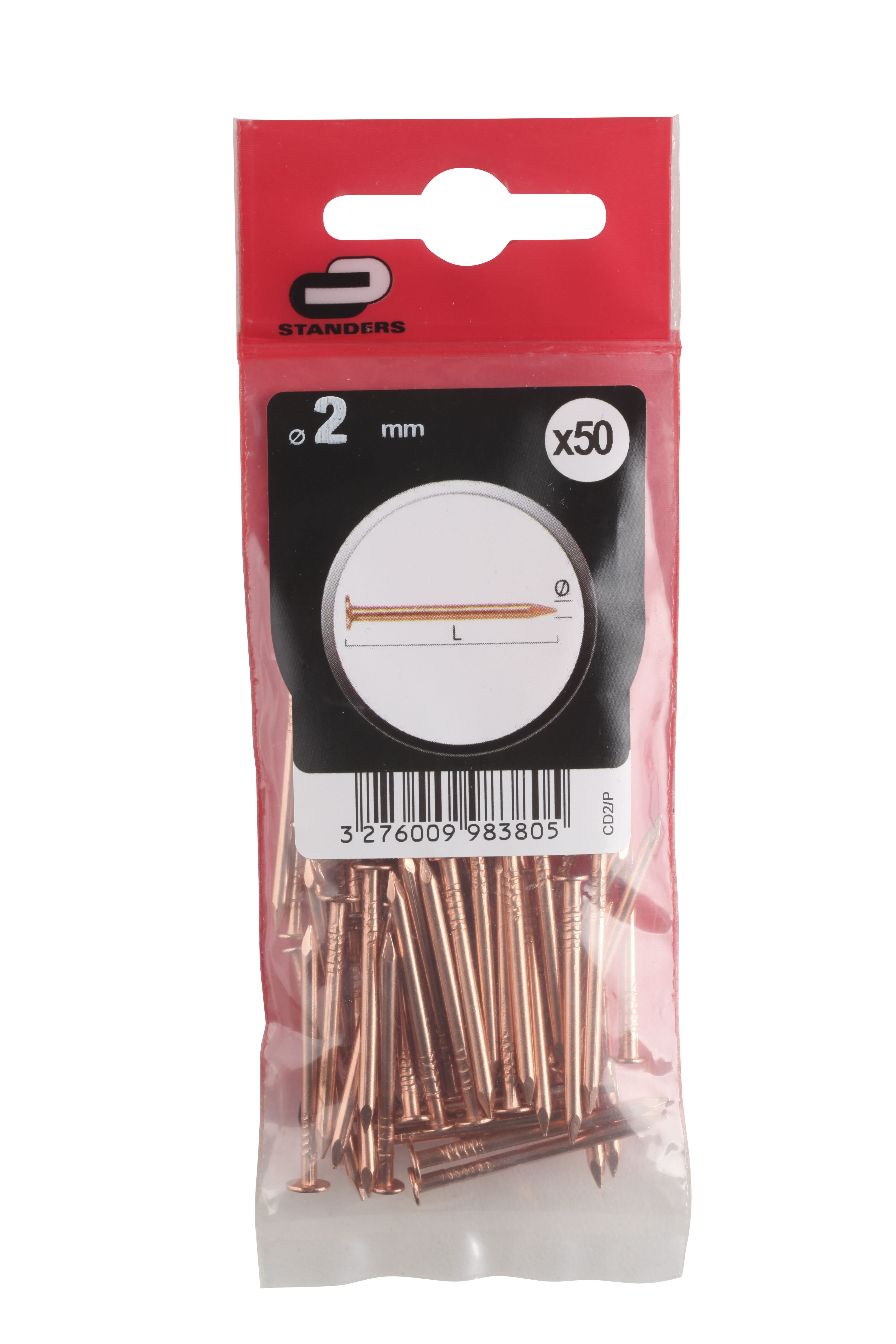 50 Pregos STANDERS COBRE 2X30 - 7