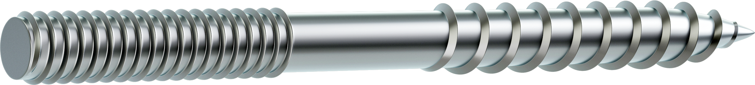 8 parafusos de rosca dupla STANDERS MADEIRA/METAL ZINCADO 4X50 - 2