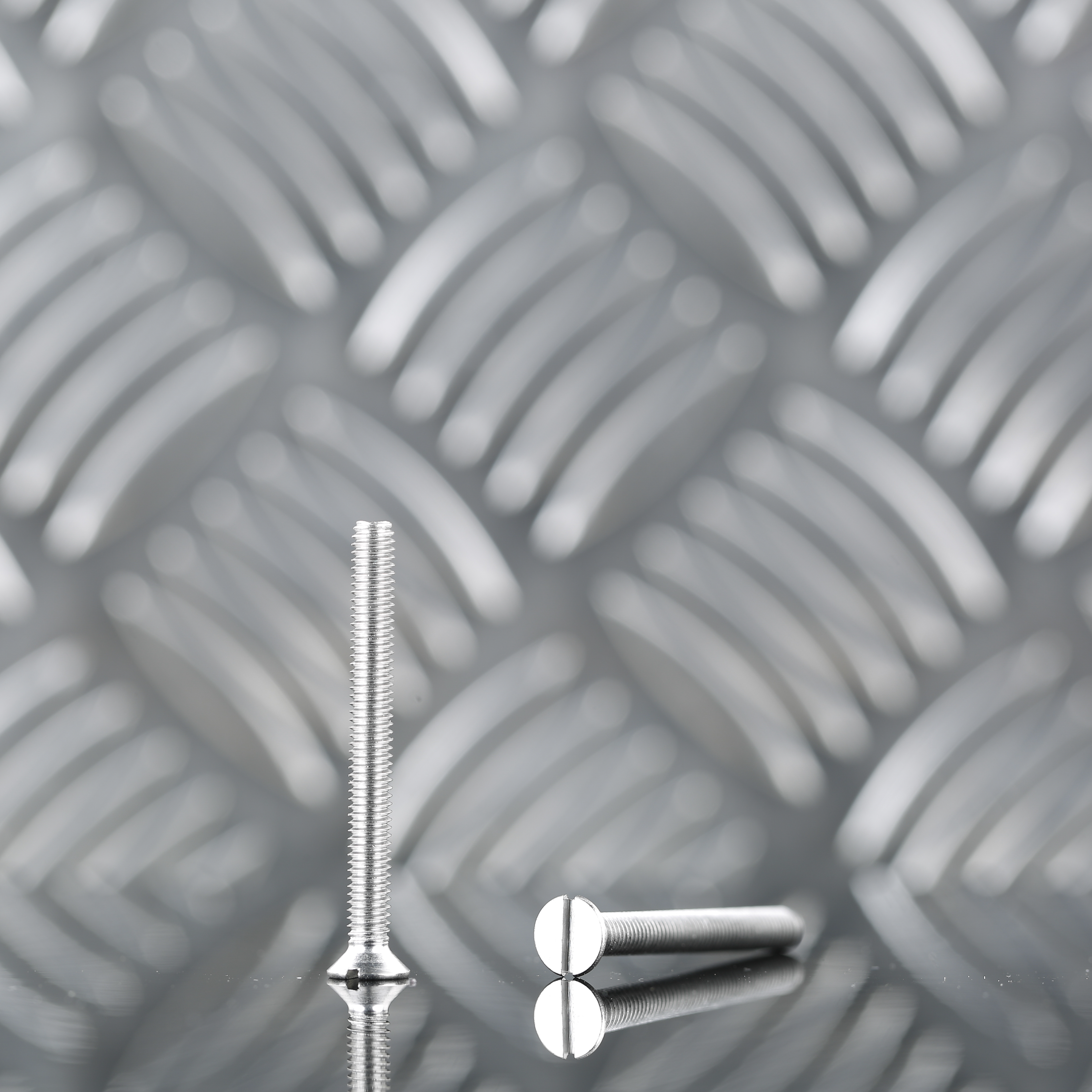 8 Tornillo de métrica cabeza plana avellanada ranurada de acero , Ø 4 x L.40 mm - 2