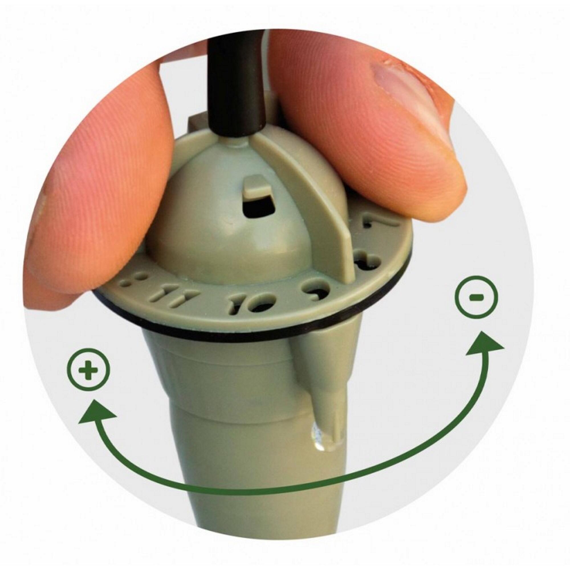 Sistema gota a gota con 11 caudales regulable según tipo de planta. 3+1 unidades - 7