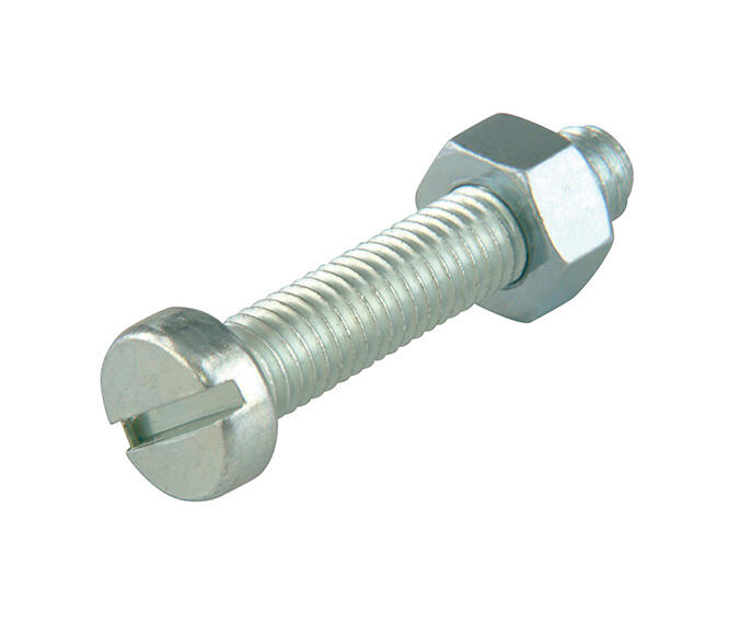 10 tornillo de métrica cabeza cilíndrica ranurada de acero , ø 2 x l.20 mm