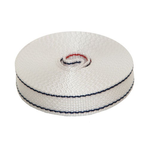 Cinta para persiana de nailon blanco de 22x6000 mm
