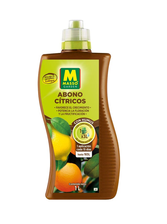 Abono Líquido MASSÓ para Cítricos 1 L para uso ecológico