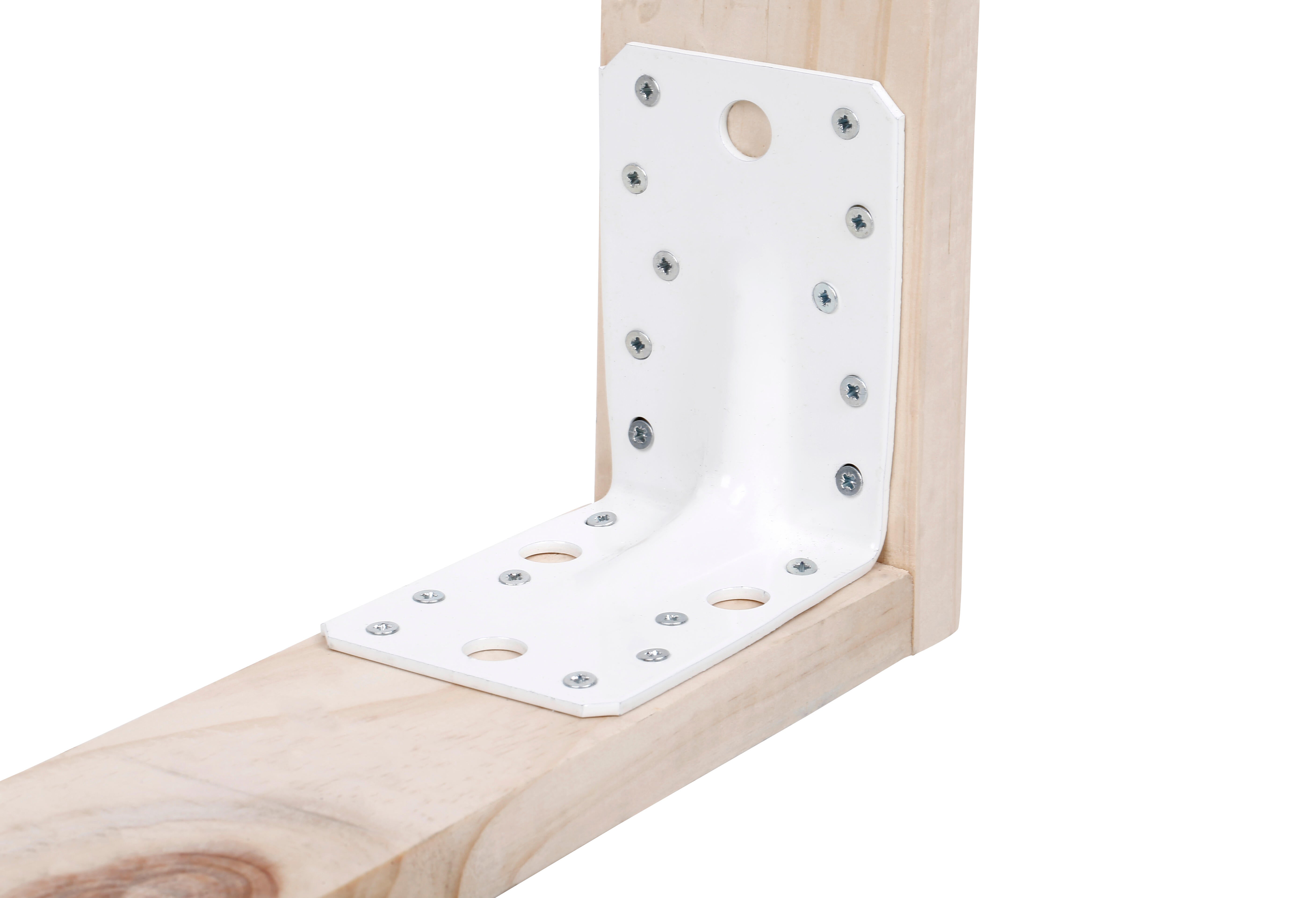 Escuadras reforzada y perforada balanco de 90x90 mm - 2