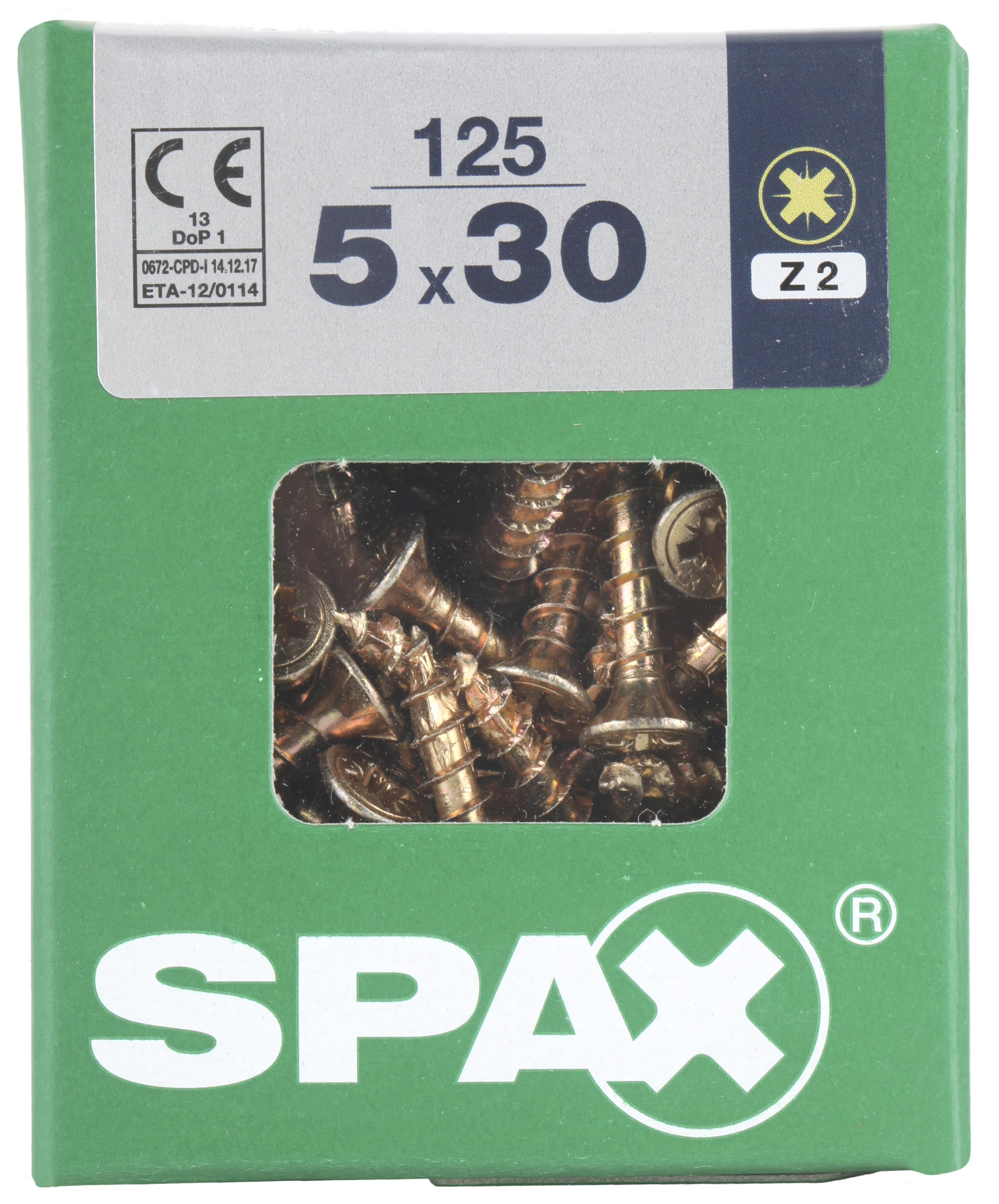 125 Tornillo para madera SPAX pozidriv con cabeza avellanada, ø 5 x L. 30 mm - 5