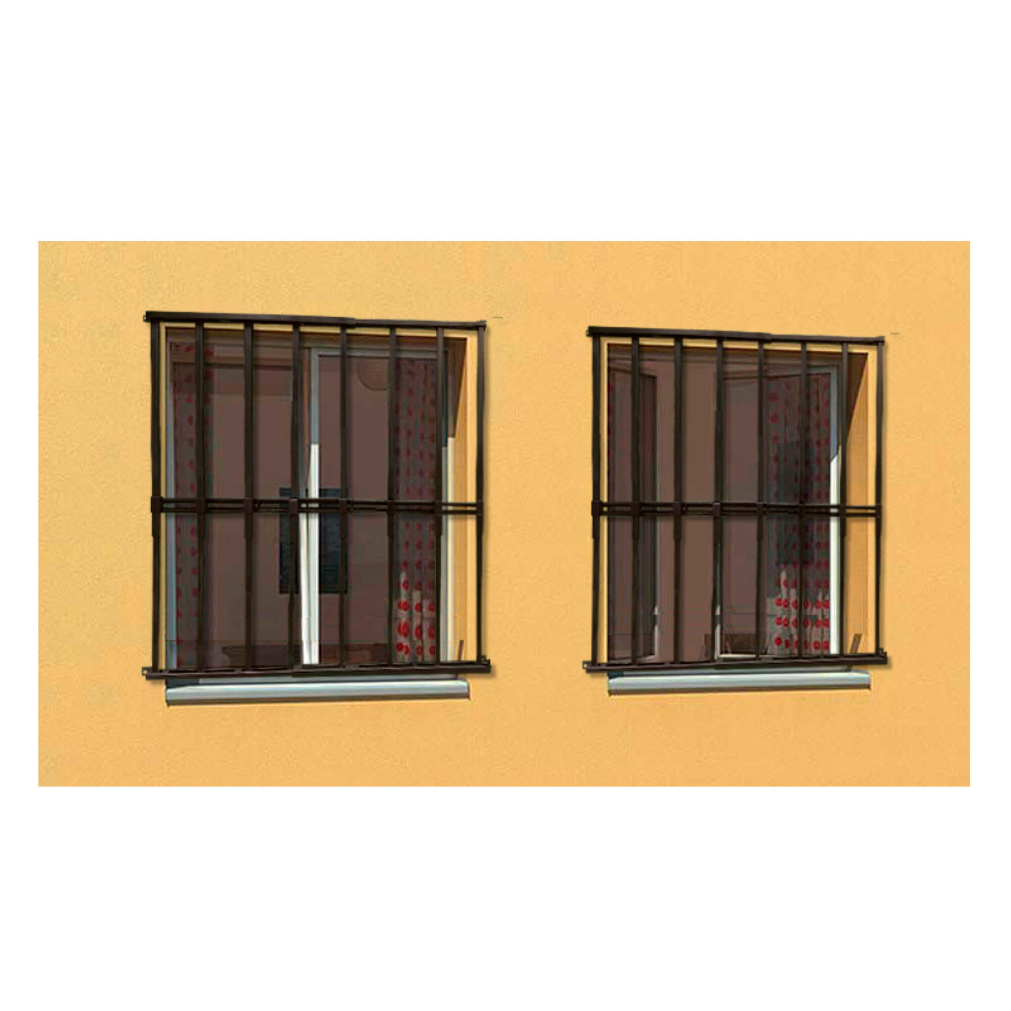 Reja negra anti-robo ajustable (ancho y alto) desde 55X55cm a 100X100cm - 6