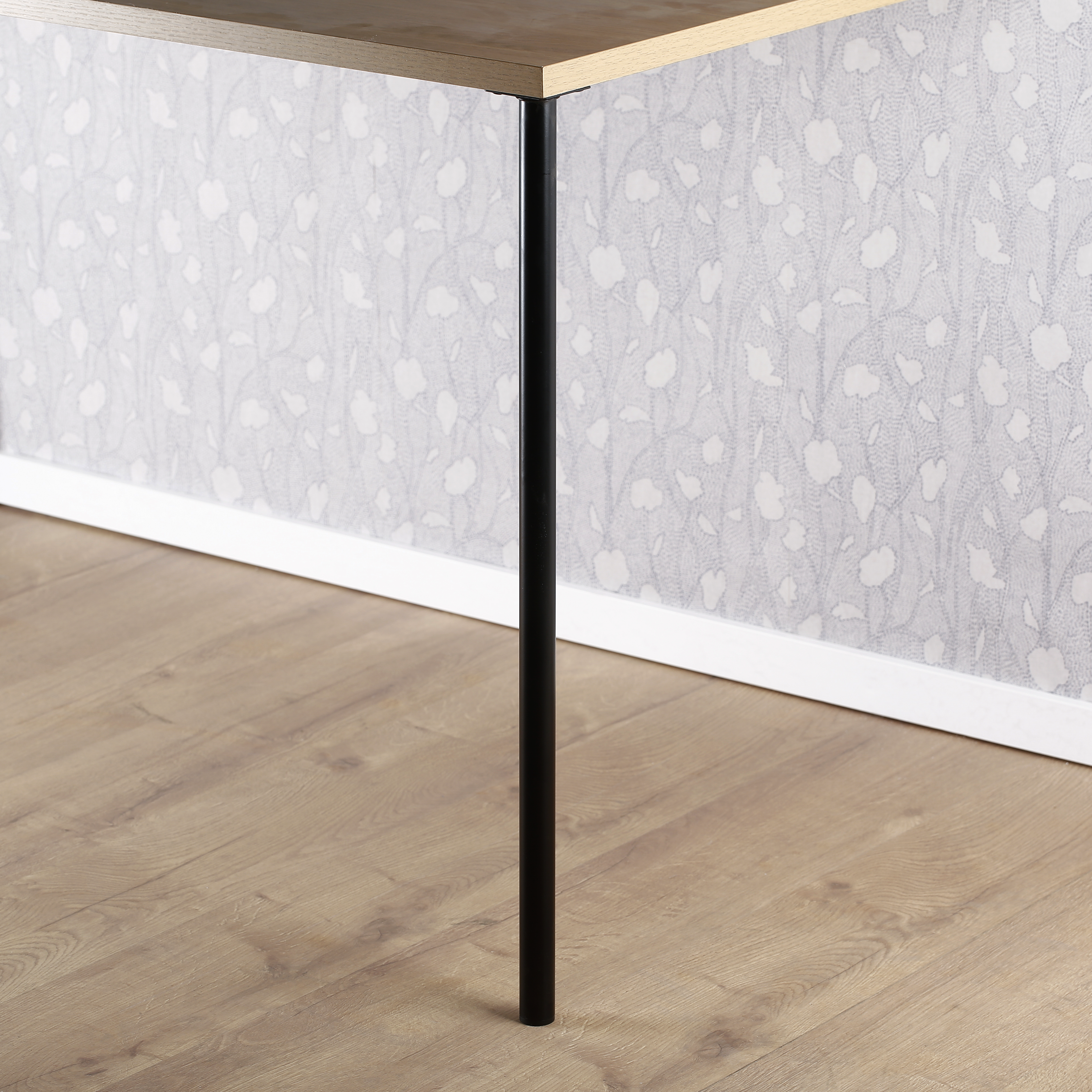 Pé Redondo Aço Altura 800mm Diâmetro 30mm Preto - 5