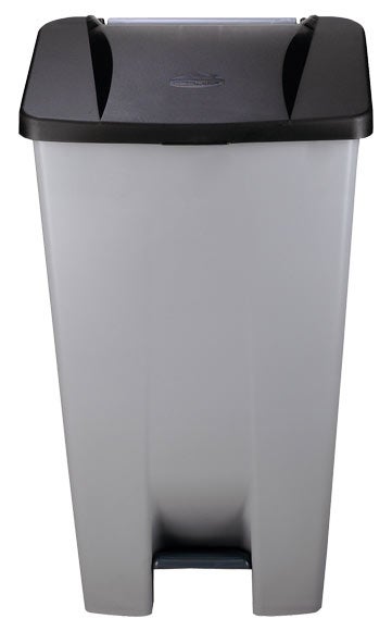 Denox Contenedor De Basura De Calle Con Pedal De Plástico 120L Gris/Negro , Leroy Merlin