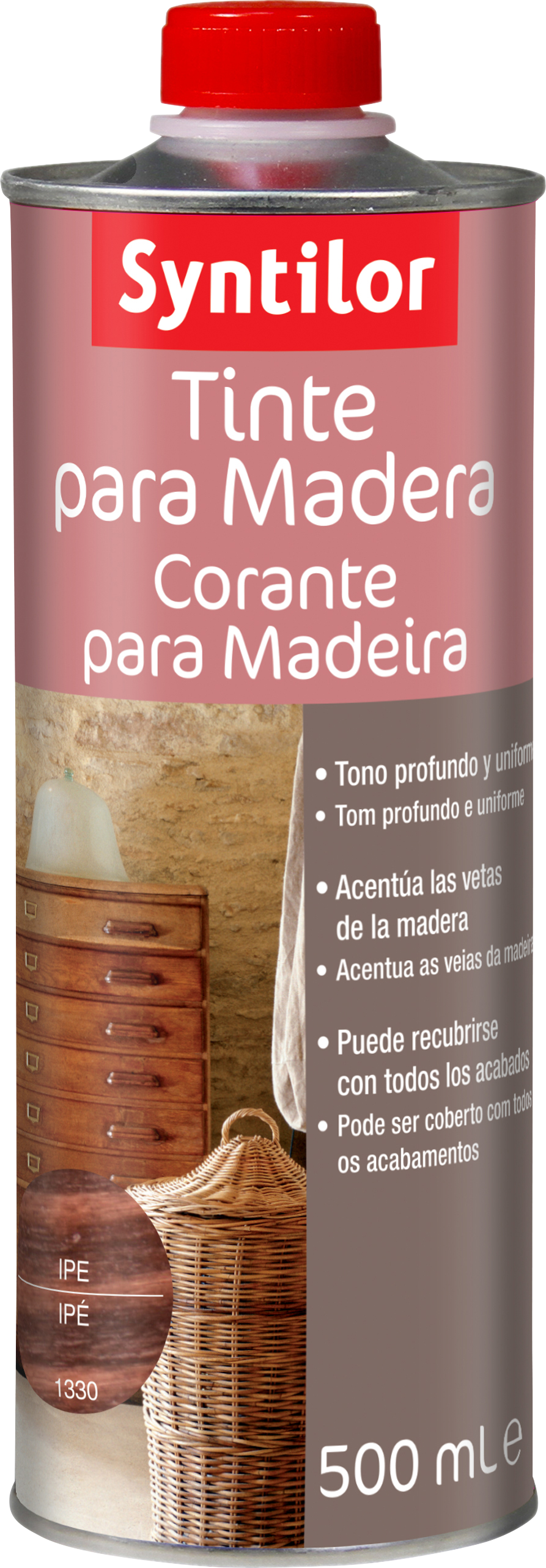 Tinte para madera syntilor marrón ipe 0,5l