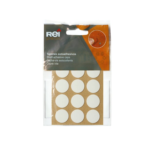 36 Capas adesivo D17MM BRANCO