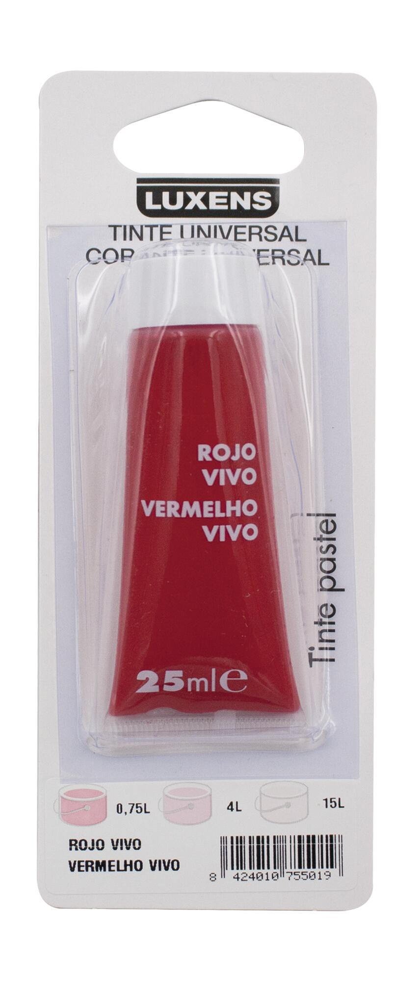 Tinte líquido luxens 0,025l rojo vivo