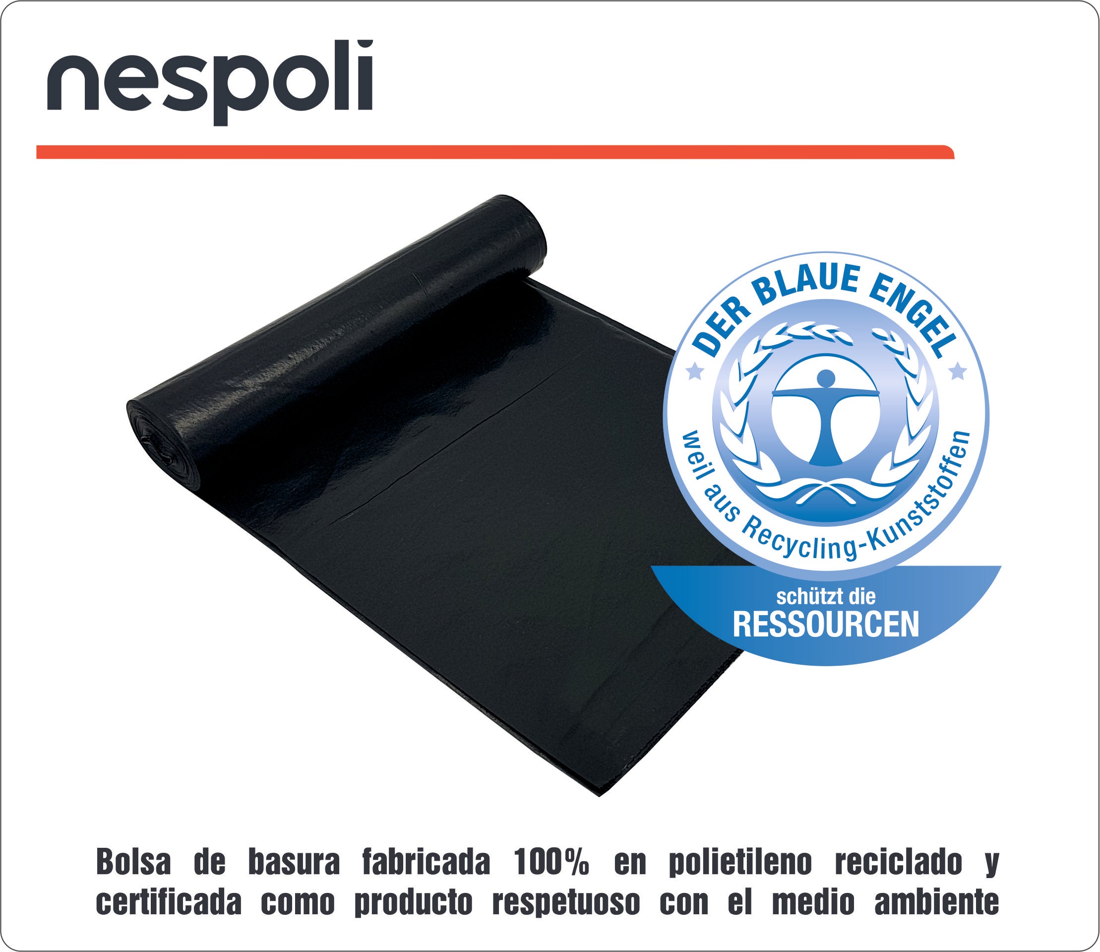 10 sacos do lixo Nespoli 100L - 3