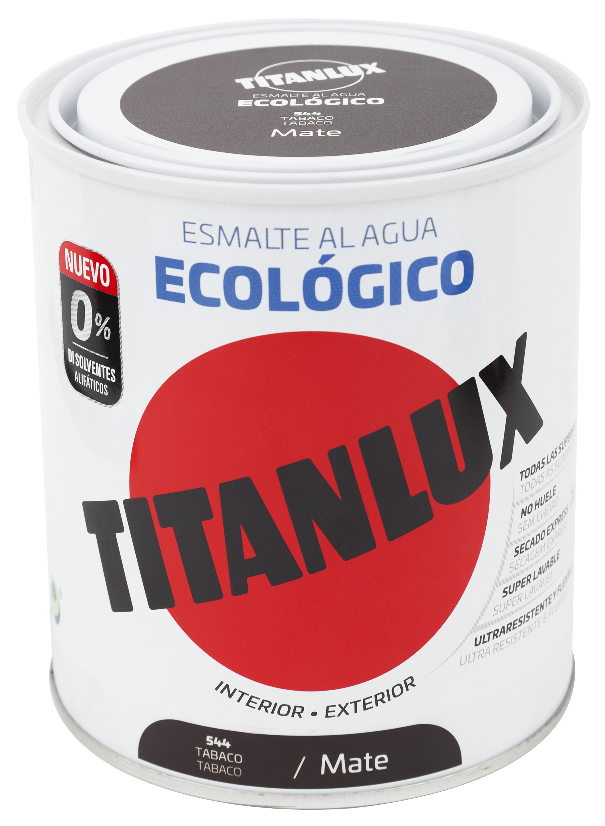 Esmalte de interior ecológico TITANLUX color tabaco mate 750 ml para ...