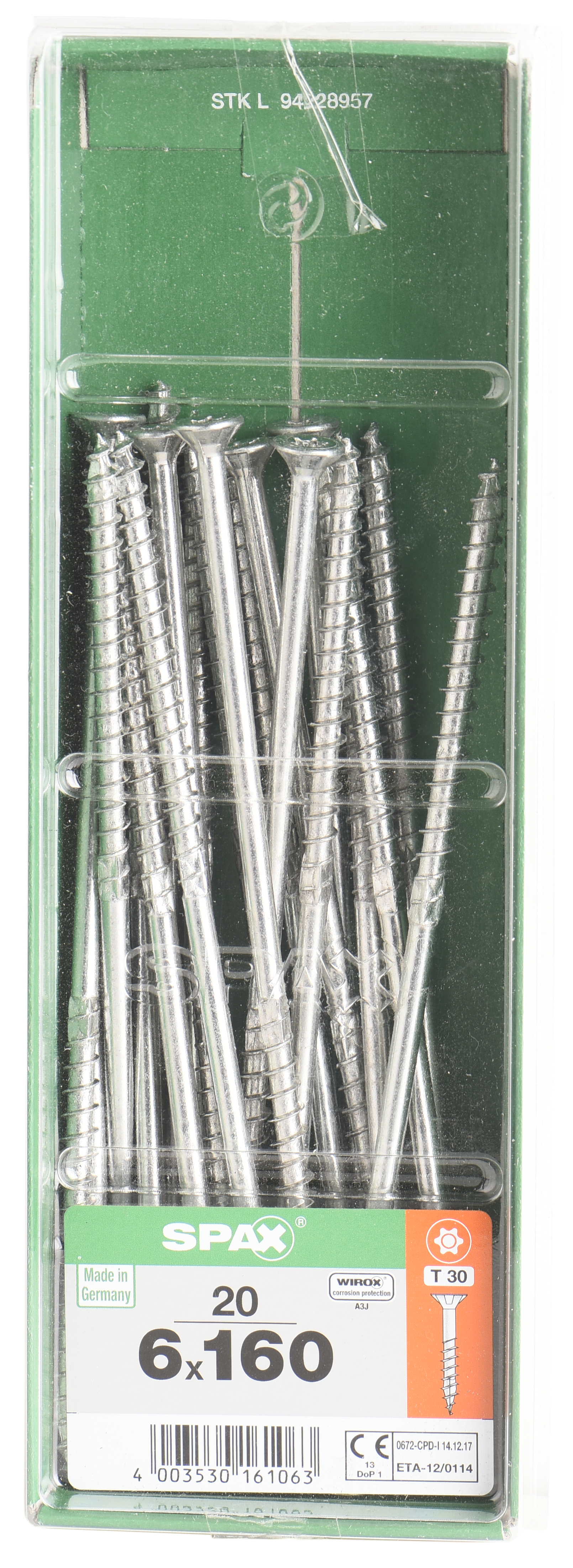 20 tornillo SPAX t-star+ con cabeza fresada, ø 6mm y 160 mm - 6