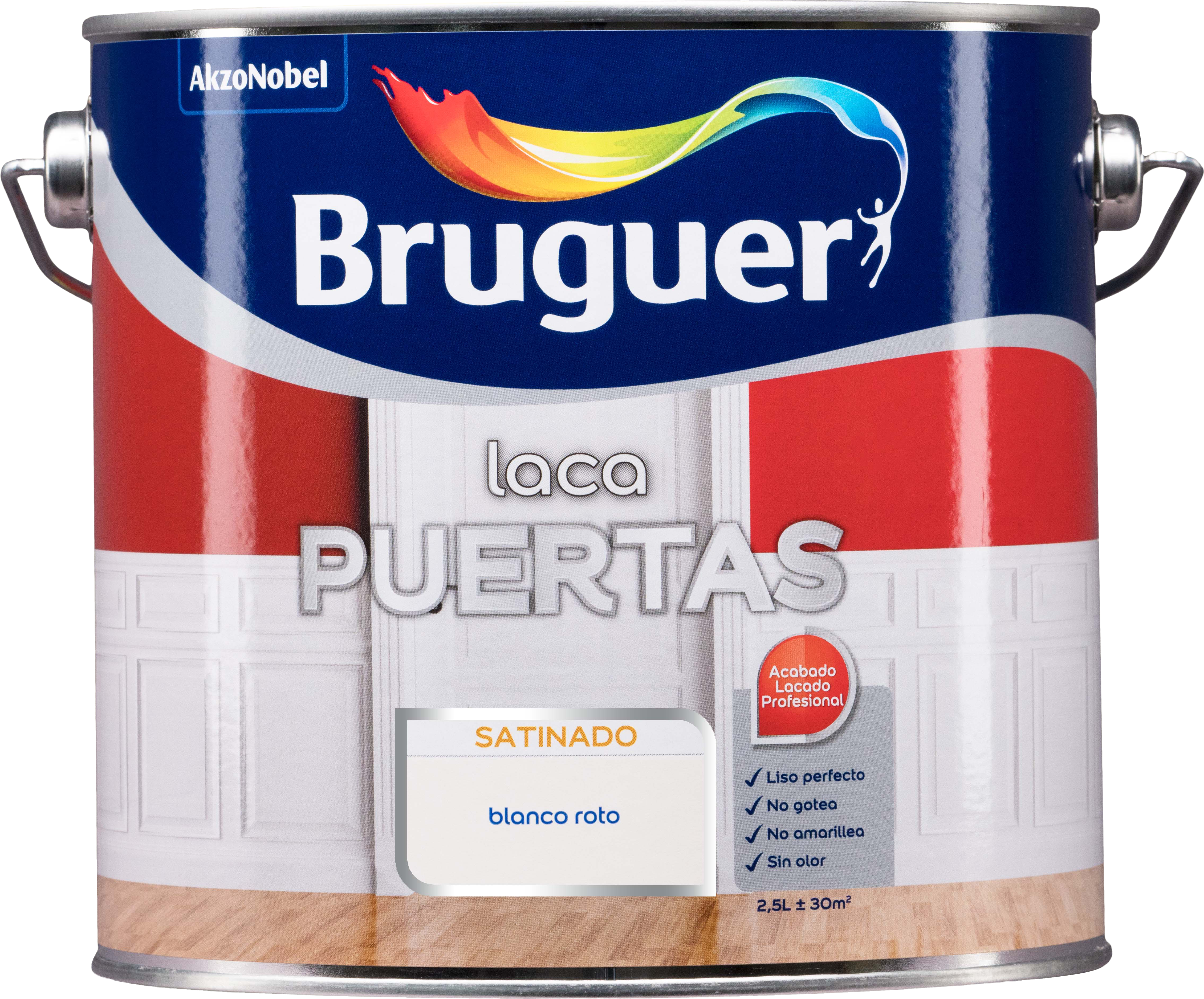 Esmalte interior 2.5l acetinado branco bruguer - 3