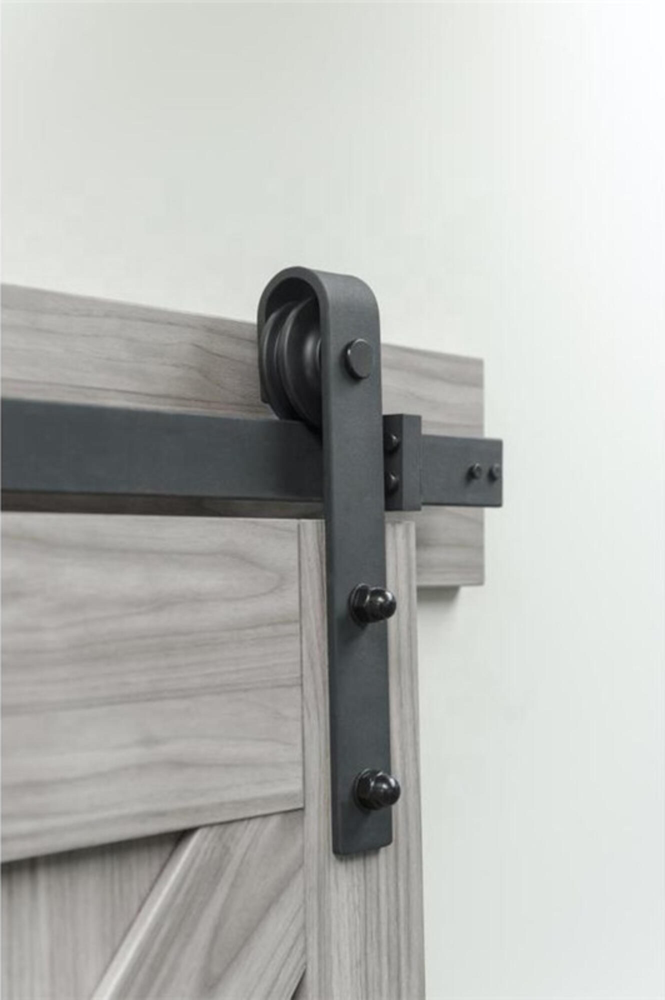 Kit rùstico para puerta corredera de hasta 80kg con carril de 3m