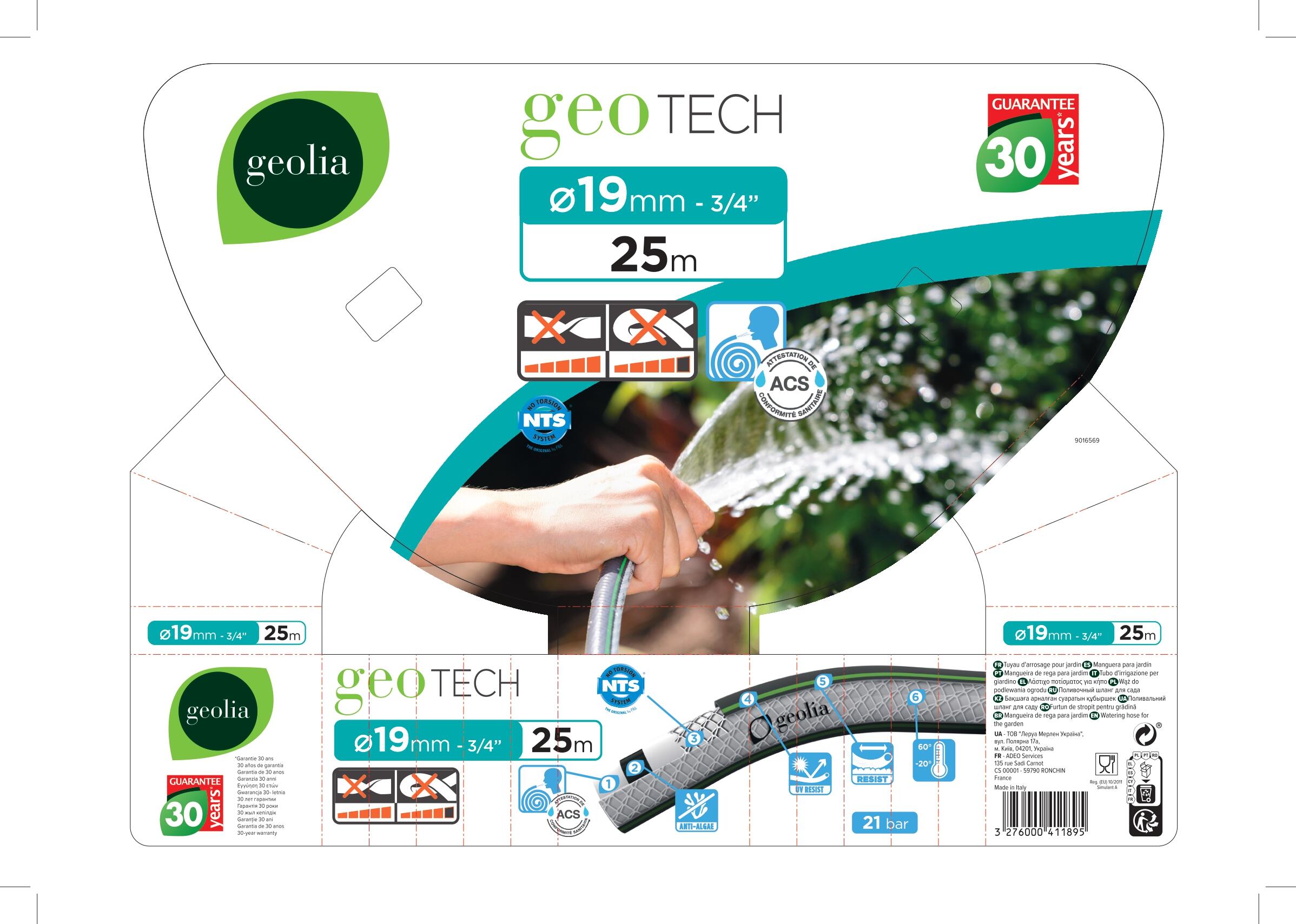 Manguera GEOLIA Tech de 19 mm de ø y 25 m de longitud - 2