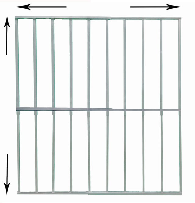Reja De Seguridad Para Ventana UrbanUp - Barra Telescópica Plegable De Aleación De Aluminio, Ajustable 24-48 Pulgadas, Antirrobo Y Anticaídas